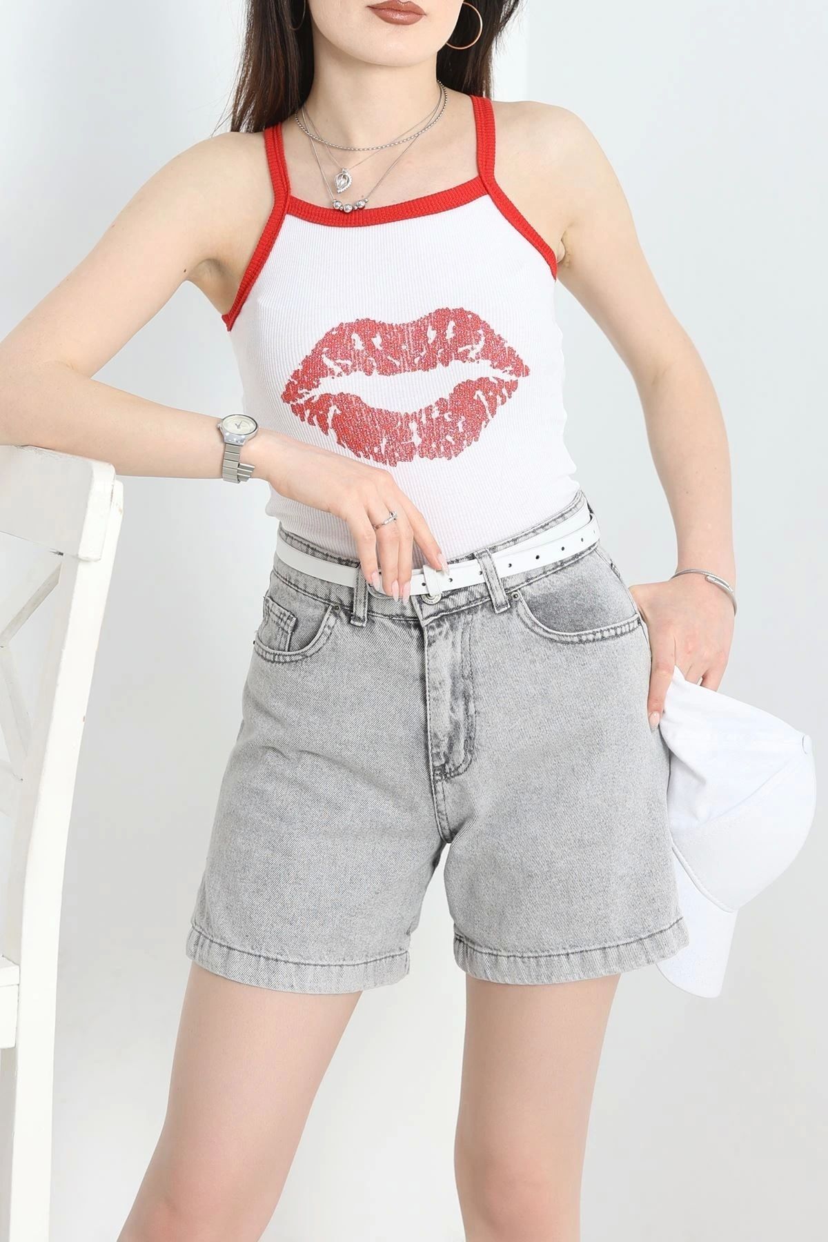 OurStyles Baskılı Atlet Siyah - 70311.1092.