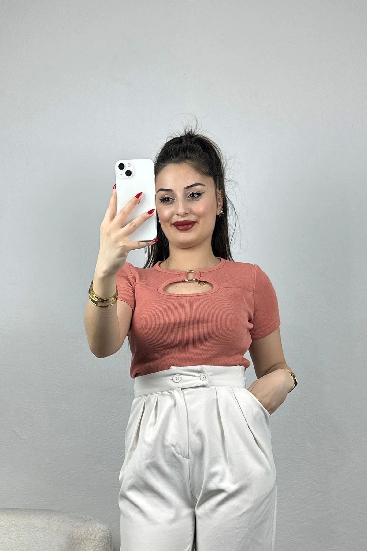 OurStyles Halka Detay Kaşkorse Body Pudra - 70056.599.