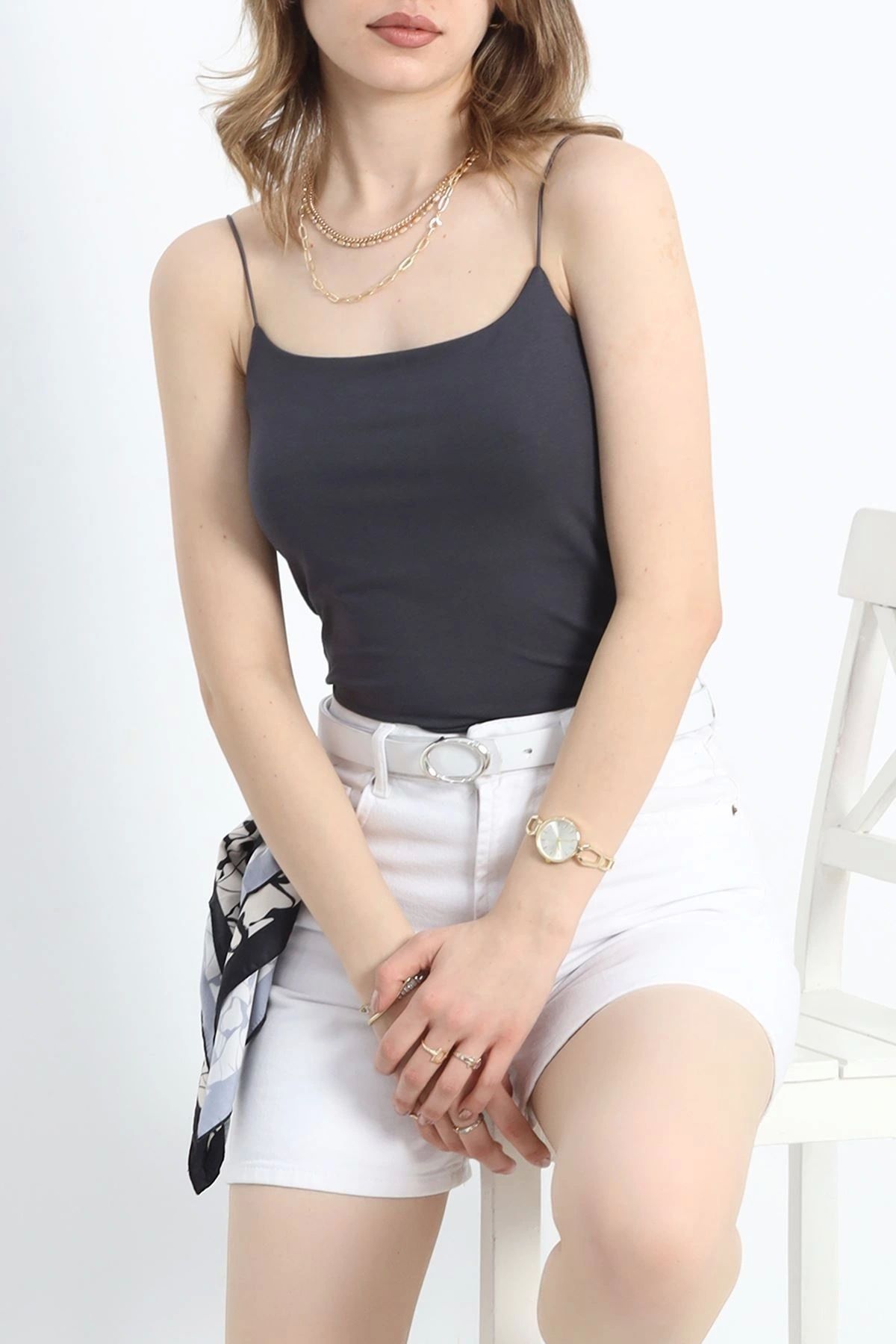 OurStyles İp Askılı Kısa Crop Atlet Kırmızı - 21563.200.