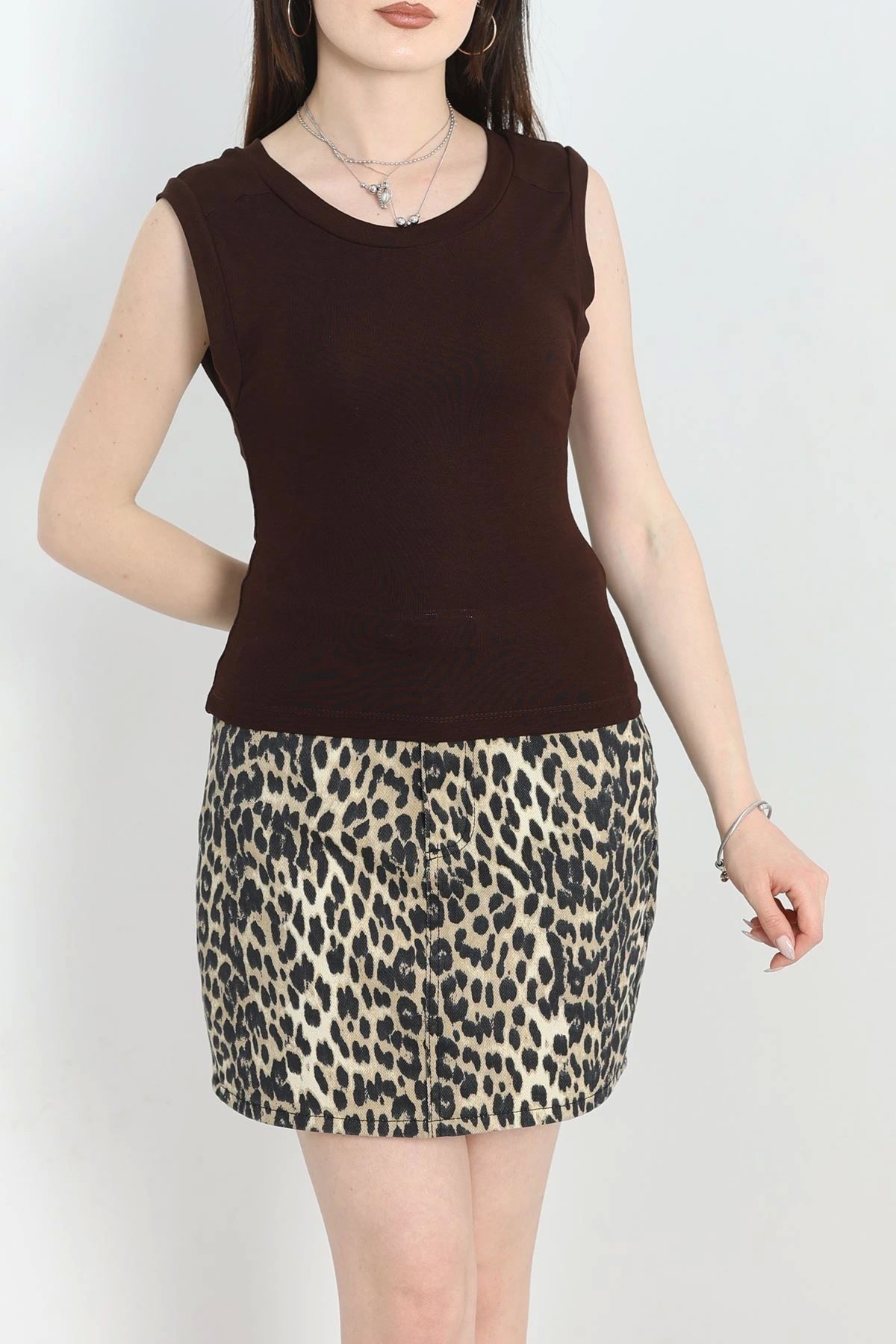 OurStyles Dikiş Detay Sıfır Kol Bluz Ekru - 40784.1723.