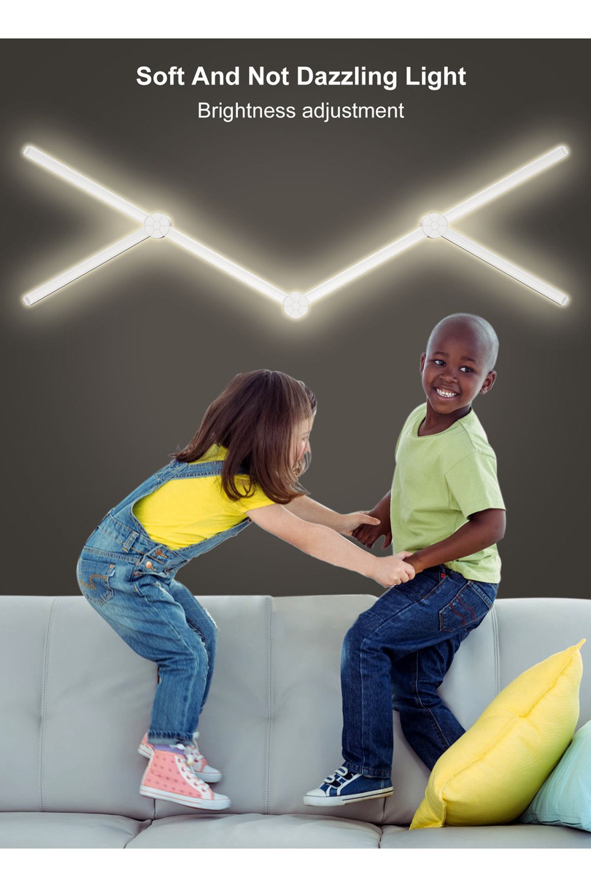 sharpdo-مجموعة شريط إضاءة LED RGB الهندسية المترابطة، تدعم البلوتوث والاتصال بالتطبيق 7