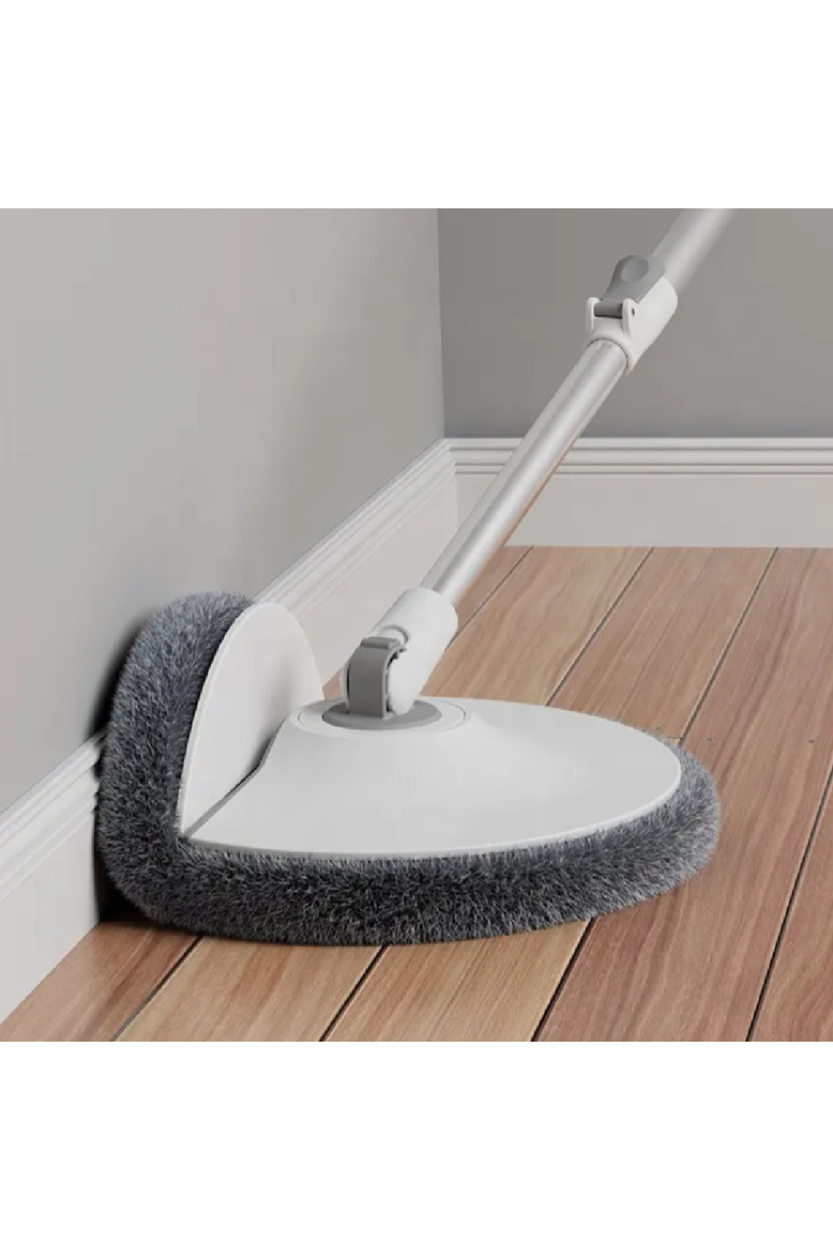 PAA-home-PAA-home Round Mop Set with 2-Tub Bucket, Flexible Head, 360° Self-Cleaning with Scraper 11