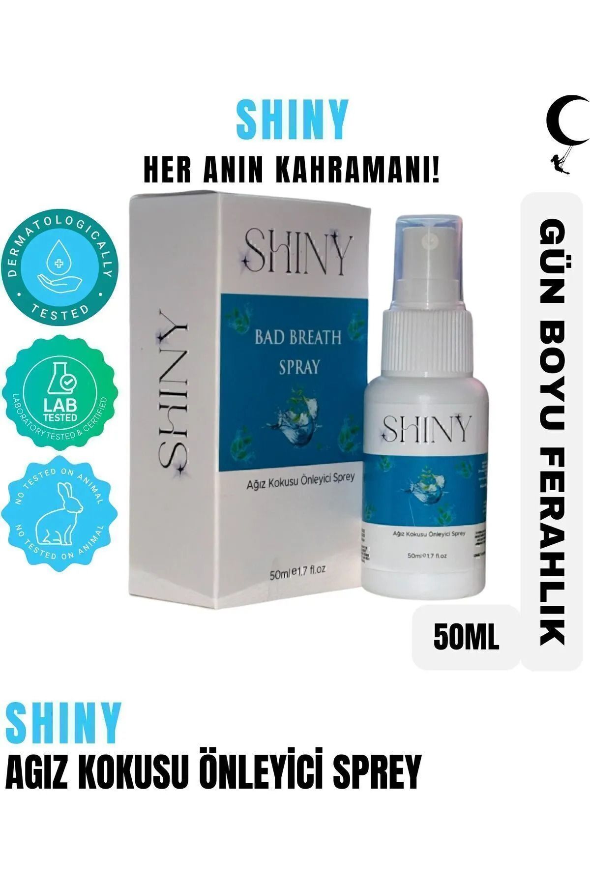 SHINY Ağız Kokusu Önleyici Giderici Sprey 50ml