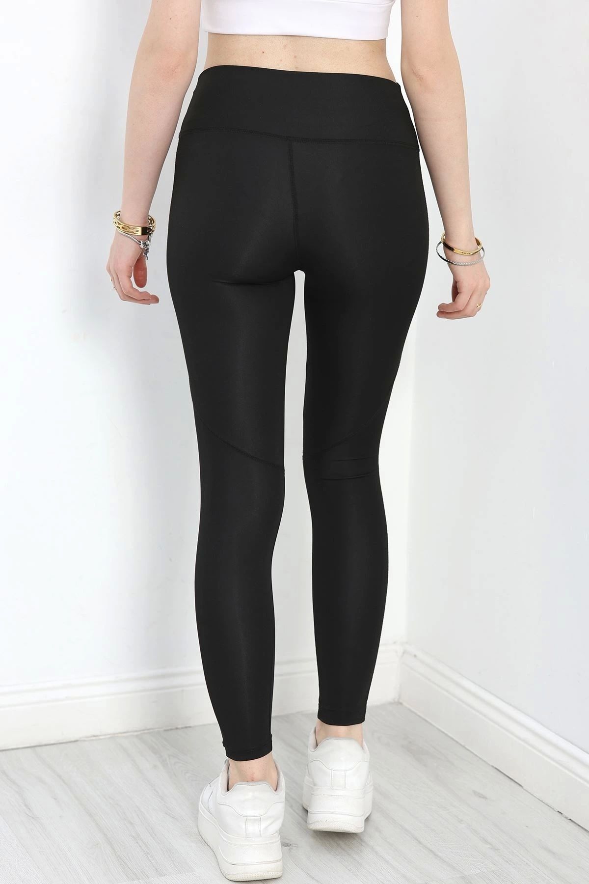 OurStyles Dikiş Detaylı Dalgıç Tayt Siyah - 50307.1128.