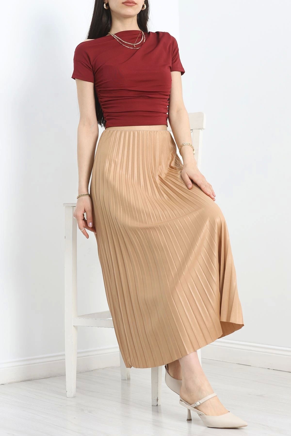 OurStyles Pileli Etek Bisküvi - 40804.1005.