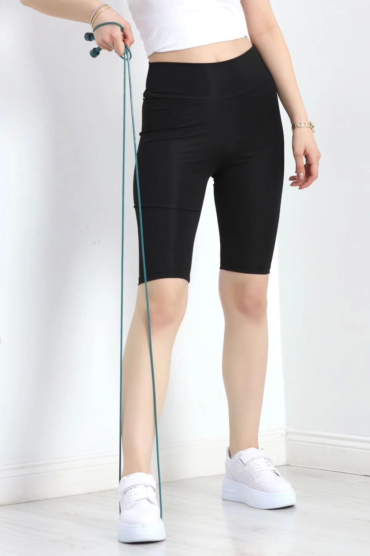 OurStyles Yüksek Bel Dizüstü Spor Tayt Siyah - 21839.200.