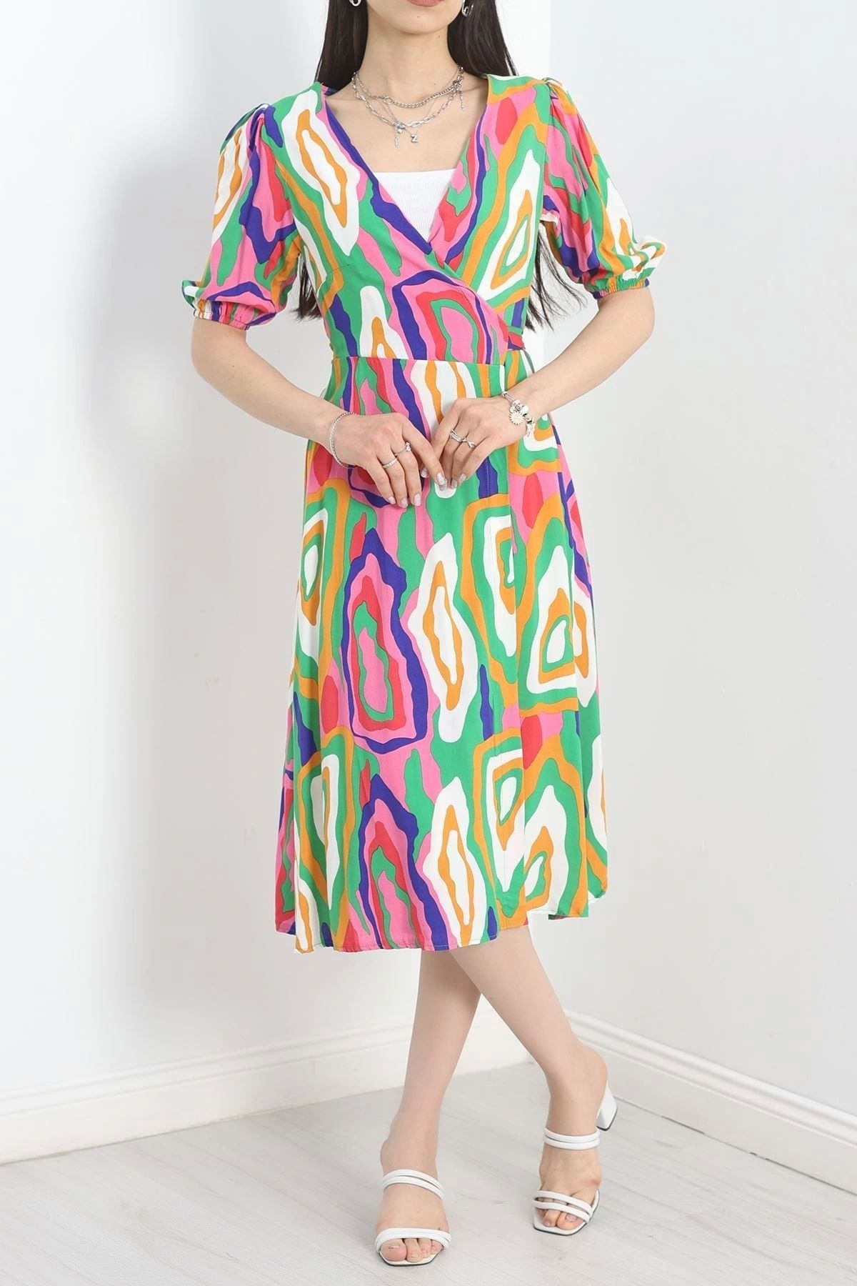 OurStyles Anvelop Elbise Gökkuşağı - 741.1247.