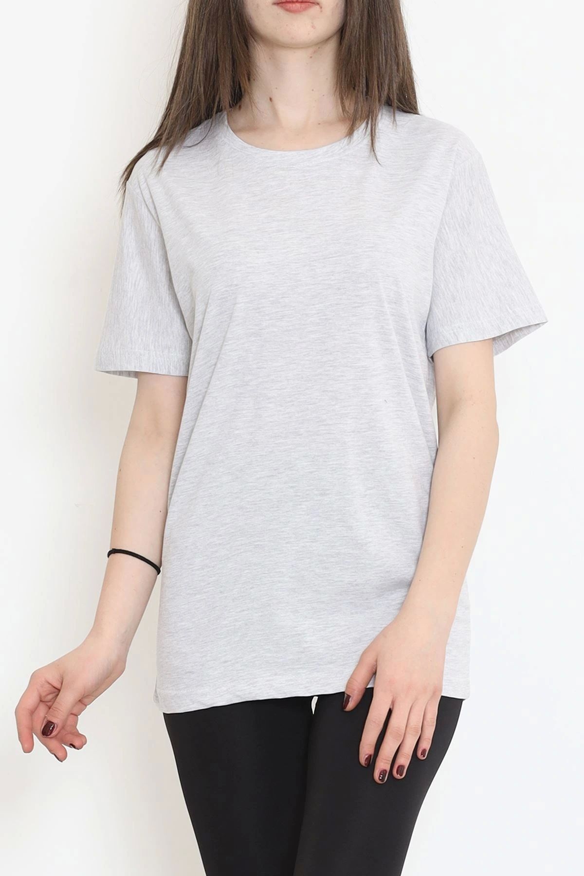 OurStyles Unisex Bisiklet Yaka Tişört Beyaz - 17384.1778.