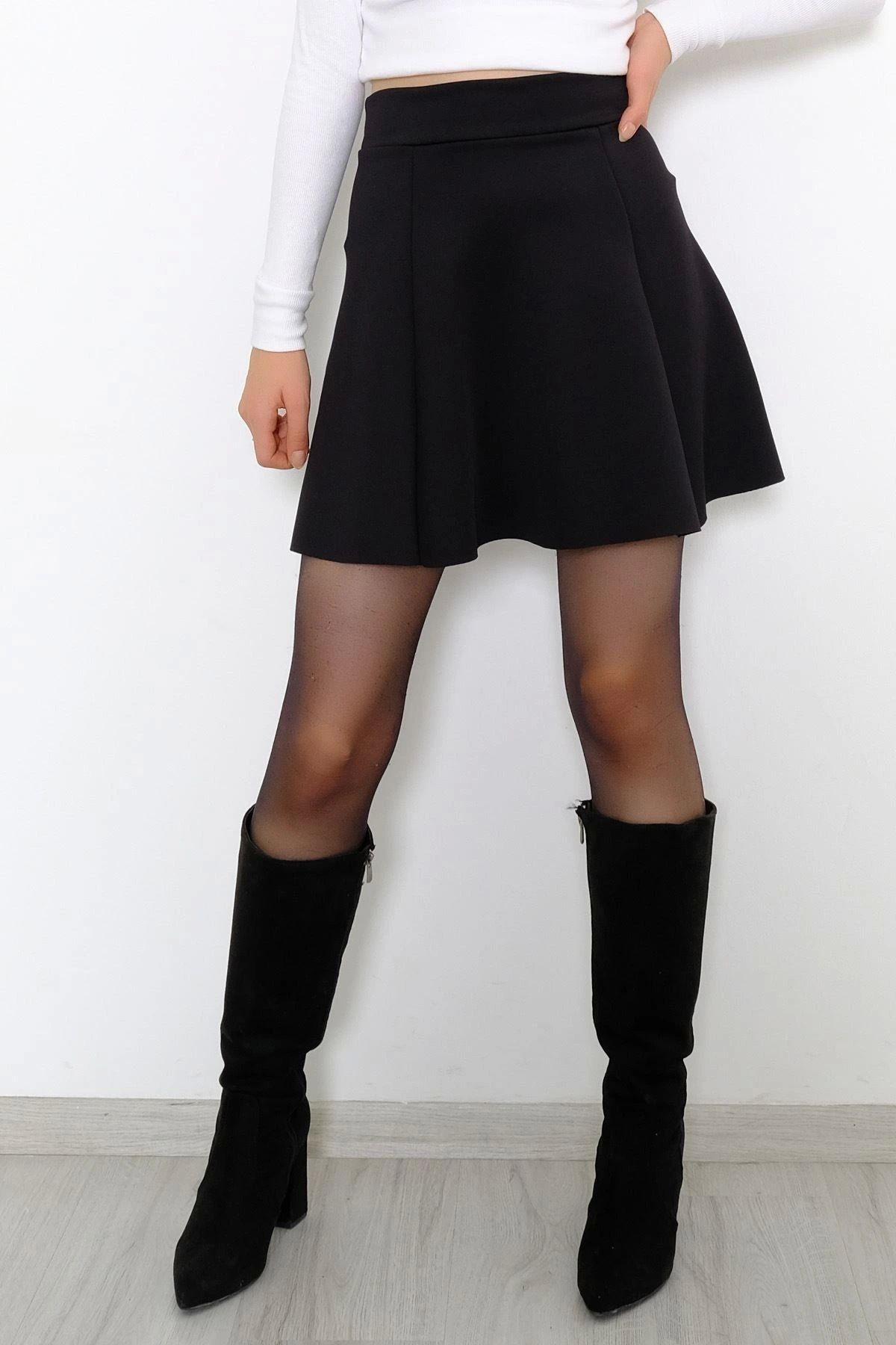 OurStyles Kloş Etek Siyah - 9497.316.