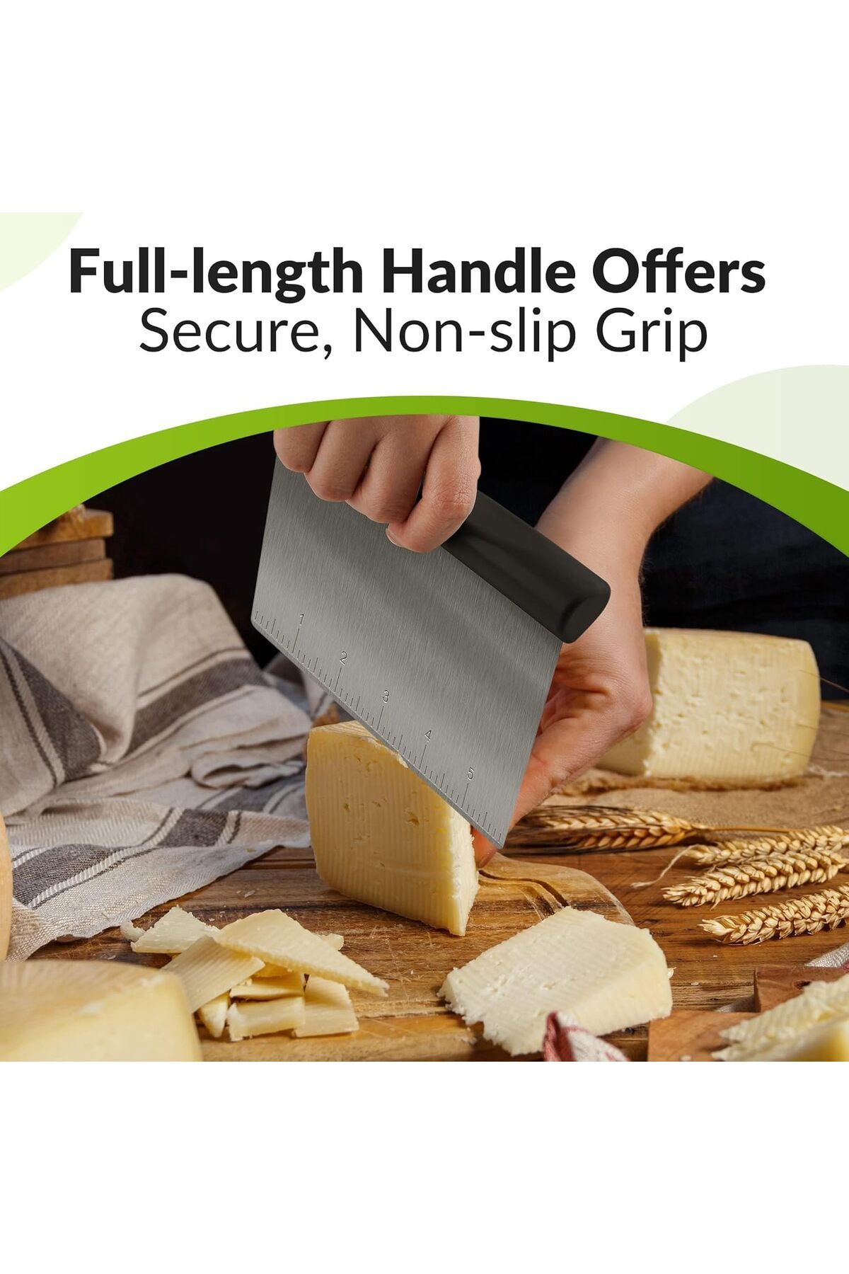 Generic-X spring Cake Scraper, 15cm Stainless Steel Dough Scraper, Ergonomic Handle for Precision, Food Scr 6