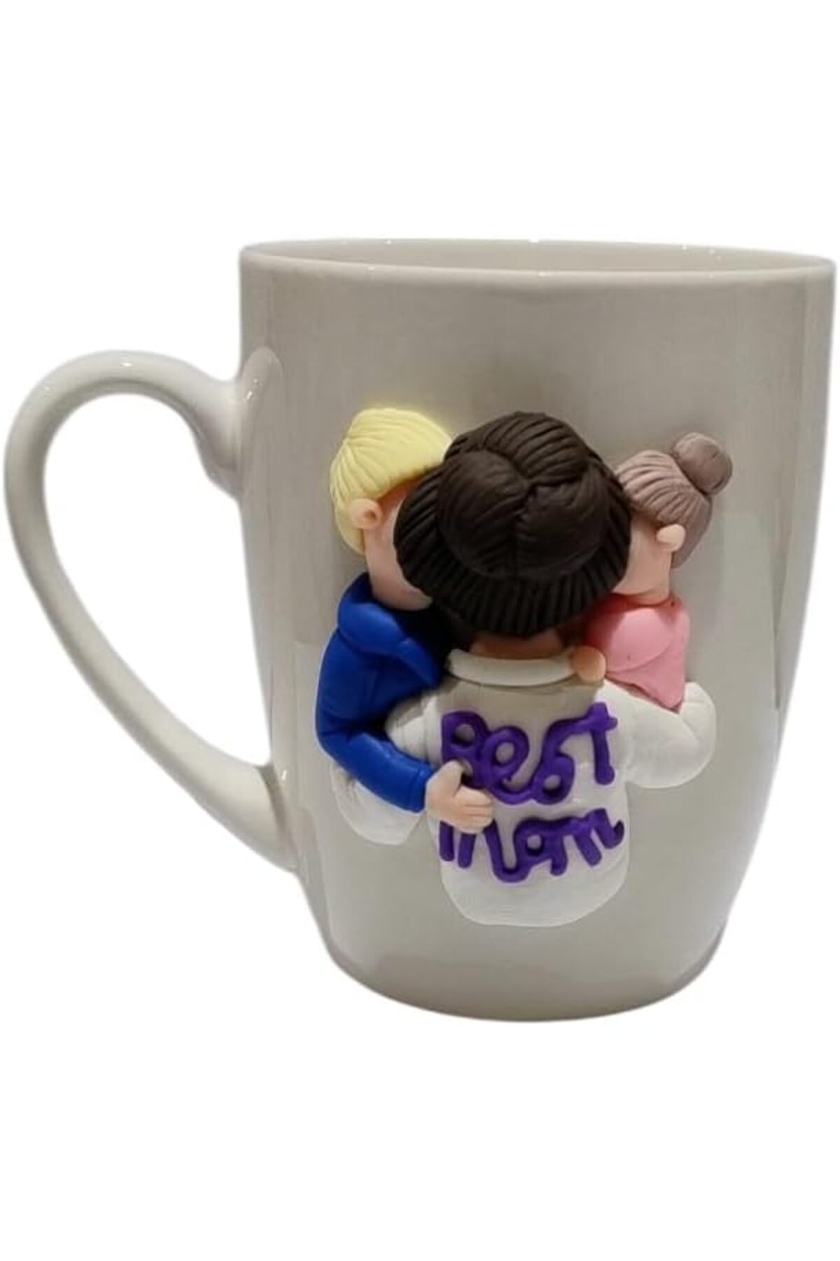 كوب قهوة سيراميكي مزخرف ثلاثي الأبعاد من طين البول...