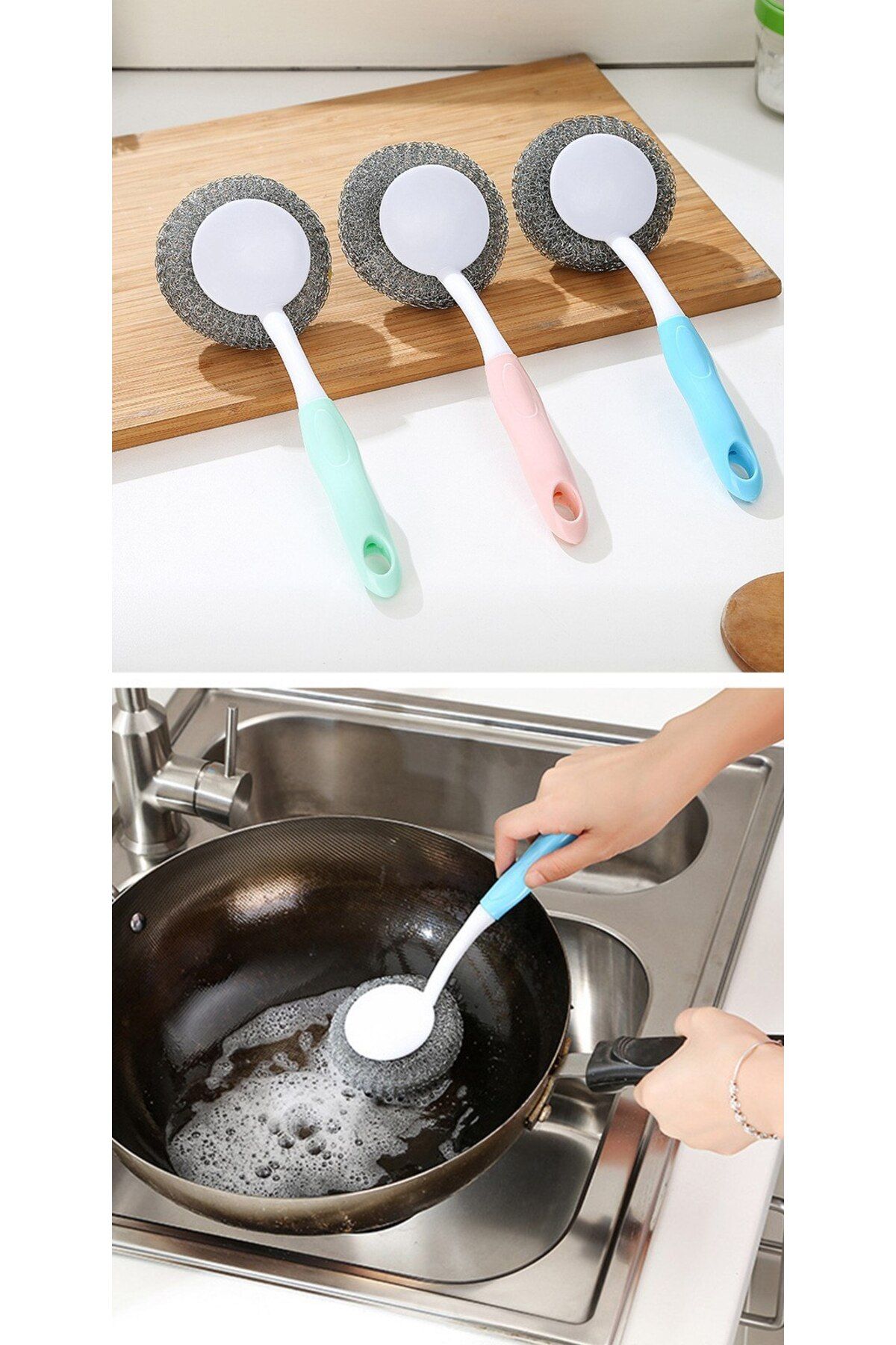 swilex Mangal Temizleme Fırçası - Barbekü Fırçası - Lavabo Bulaşık Fırçası