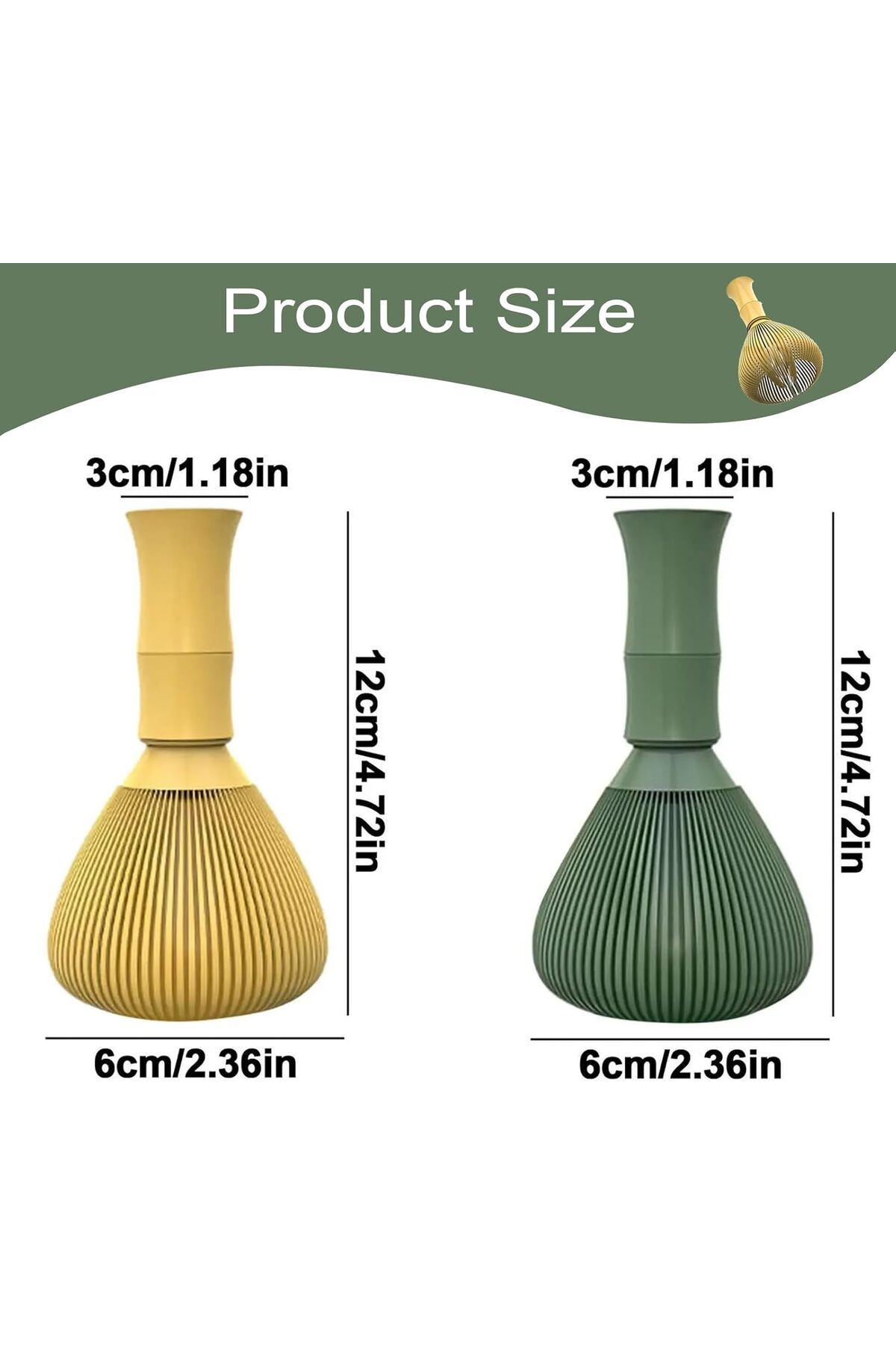 Generic-2pcs Silicone Matcha Whisk,Food Grade Matcha Whisk,Resin Matcha Whisk Chasen Brush Chasen Matcha Wh 2