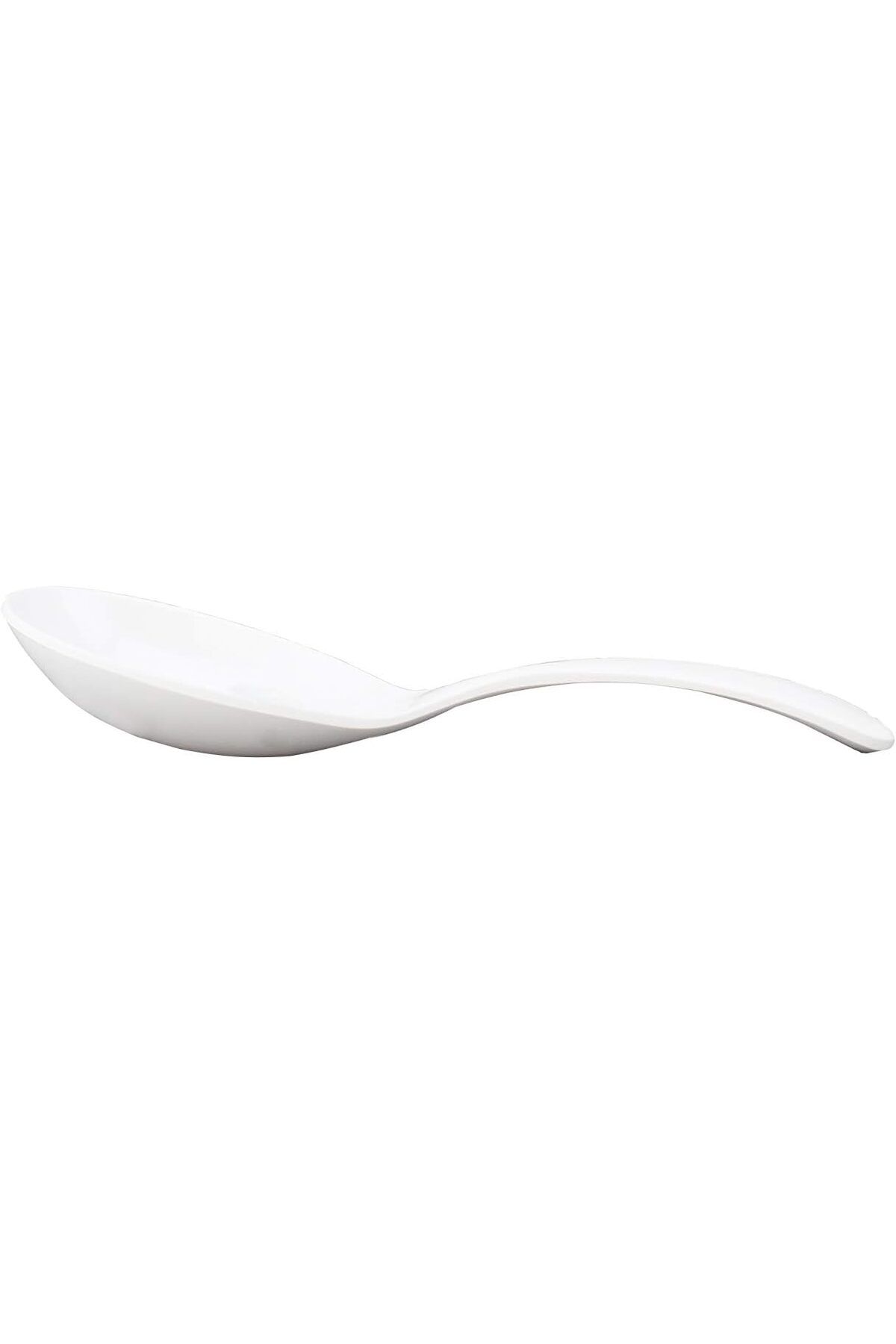 Generic-Shallow Round Serving Spoon - 25Cm- White (Mcs-5015-Wh) 1