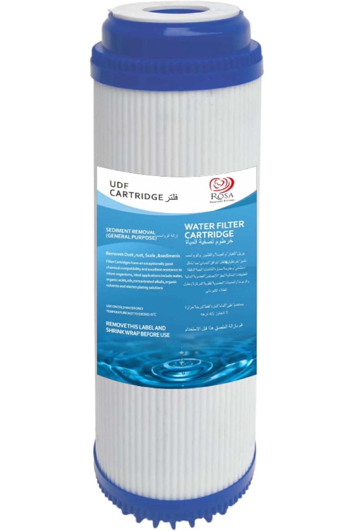 Generic-مجموعة فلتر مياه روزا ثلاثية المراحل، فلاتر CTO PP UDF، تزيل الشوائب والكلور، فلتر مياه خاص 7