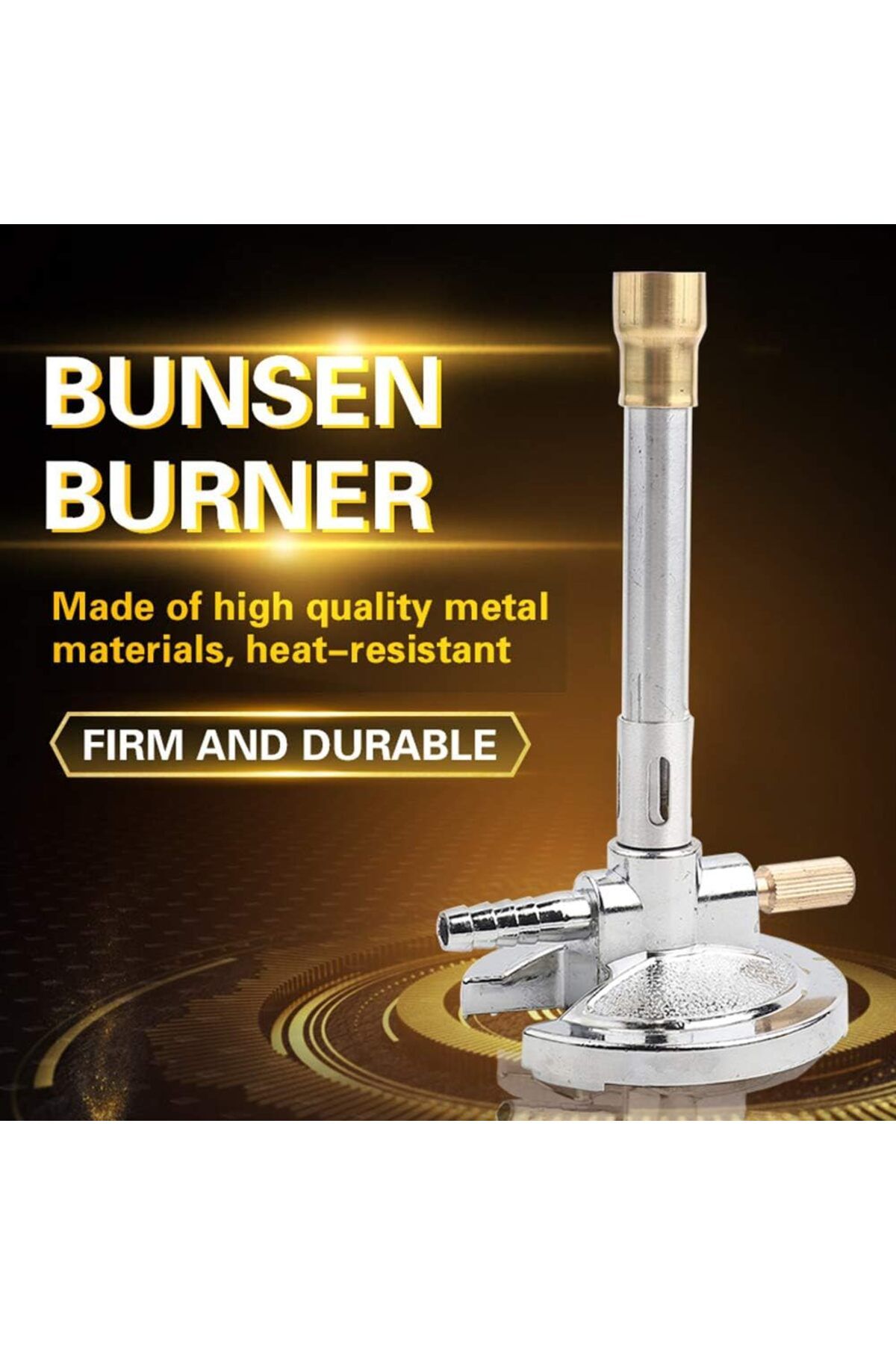 Generic-Eujgoov 1Pcs Micro Gas Bunsen Light,with Flame Stabilizer and Gas Adjustment 3