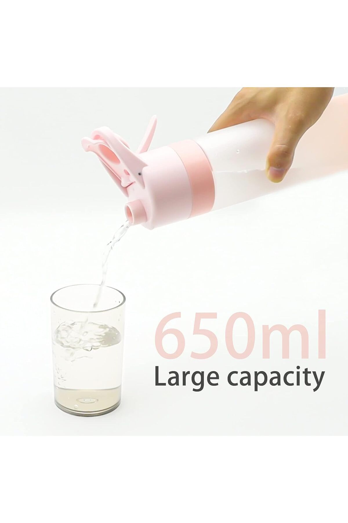 Generic-Aputue Mist Spray Water Bottle, Reusable Bottles with Mist and Sip Functionality, 2 in 1 Sports Wat 3