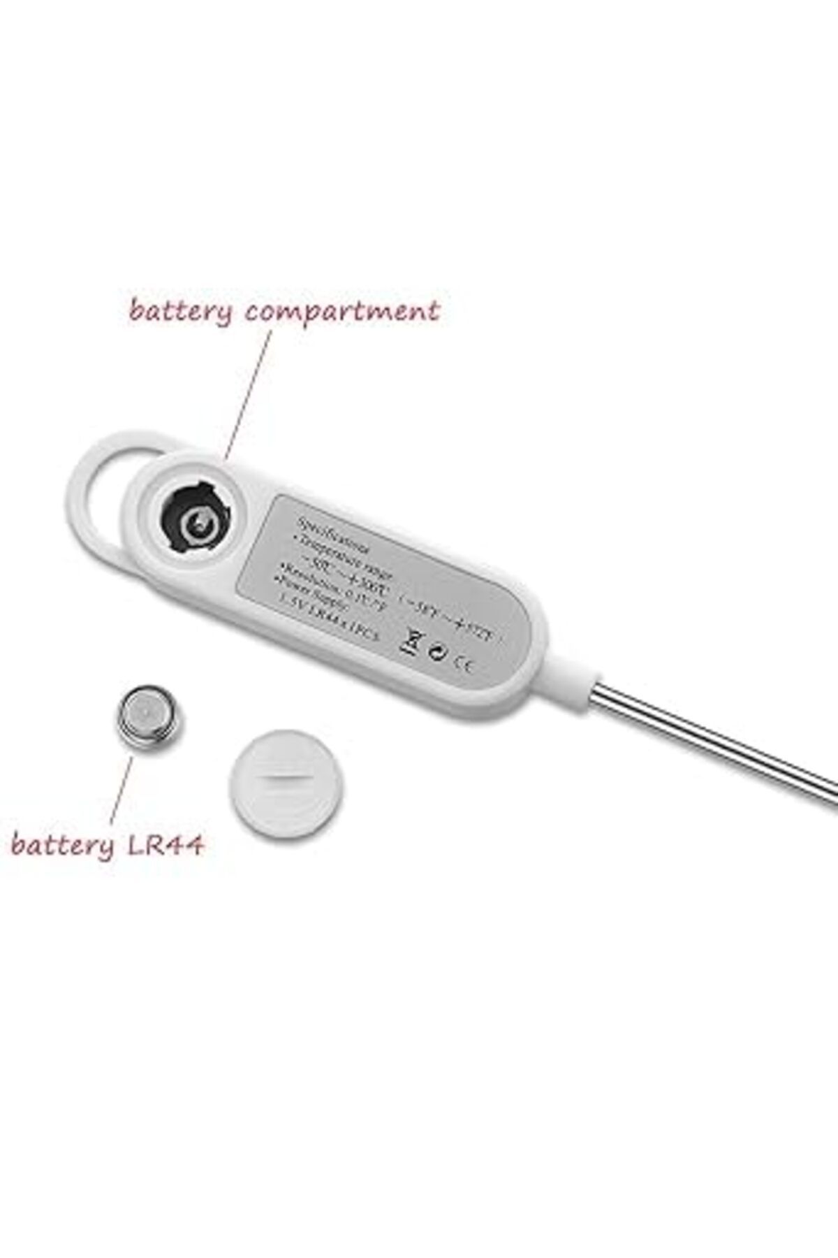 Generic-ميزان أكل اللحوم والحلوى، ميزان رقمي للقراءة الفورية، ميزان طهي وشواء للمطبخ مزود بمسبار طويل 4