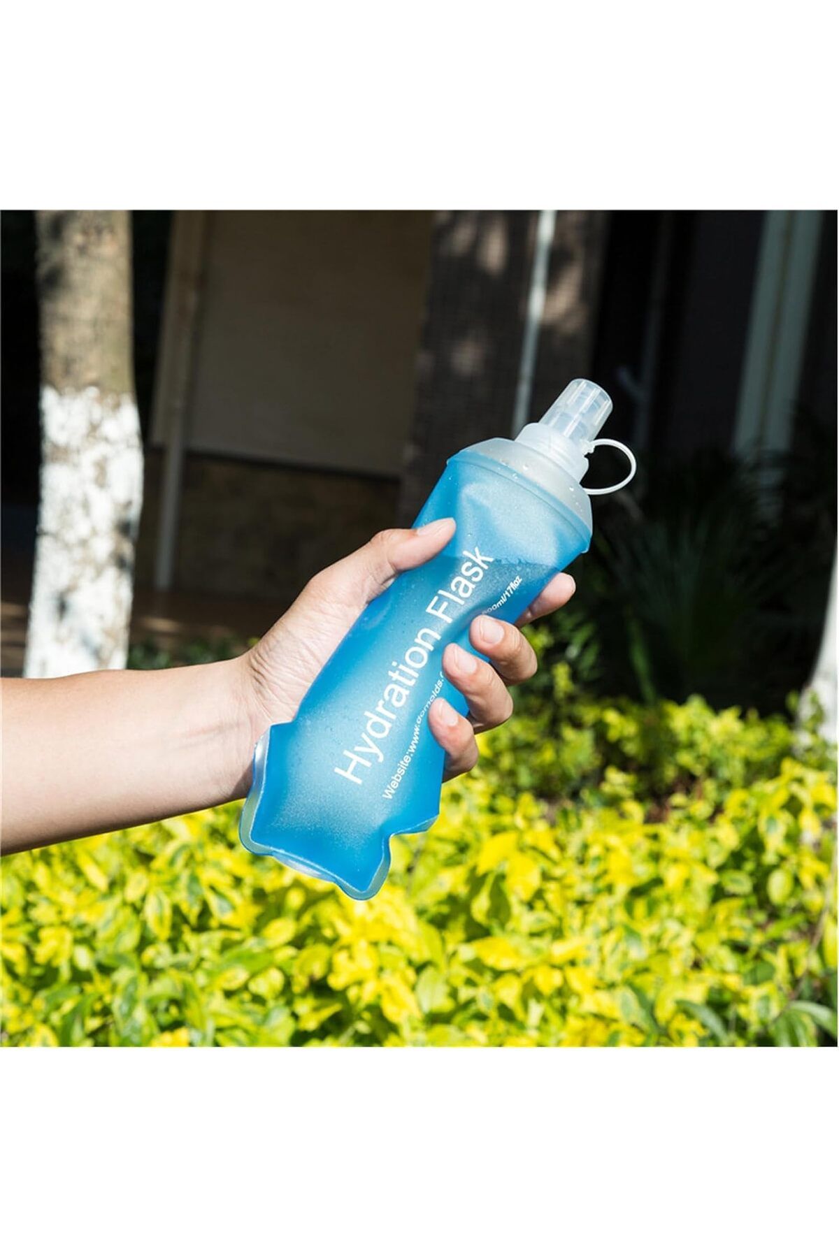 Generic-X spring Soft Flask, Running Hydration Flask with Foldable, Soft Collapsible Water Bottle for Hydra 7