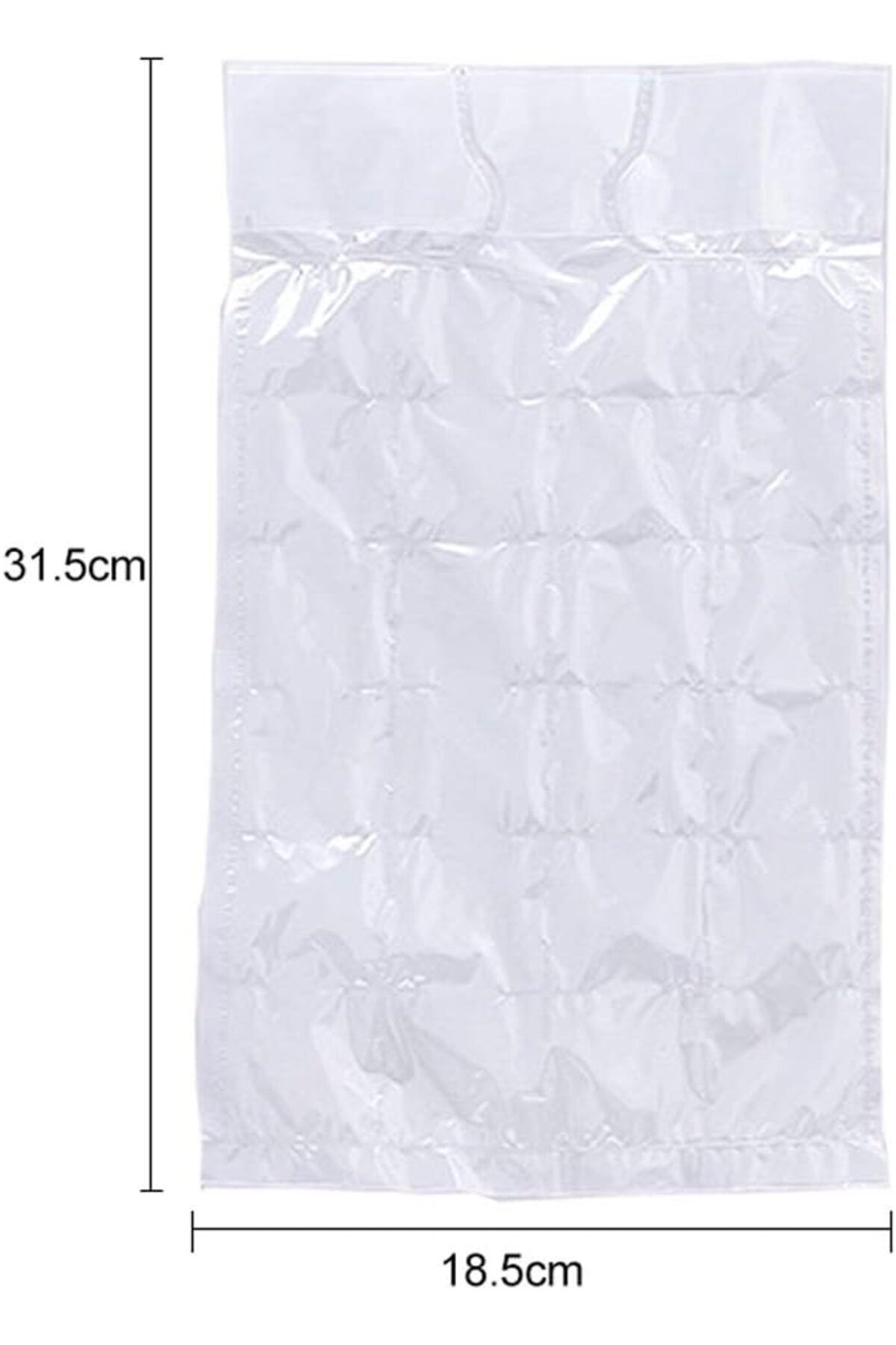 Generic-Linwnil Ice Cubes Disposable Ice Cube Bags,Food-Grade PE Material Ice Cube Mold Trays Self-Seal Fas 6