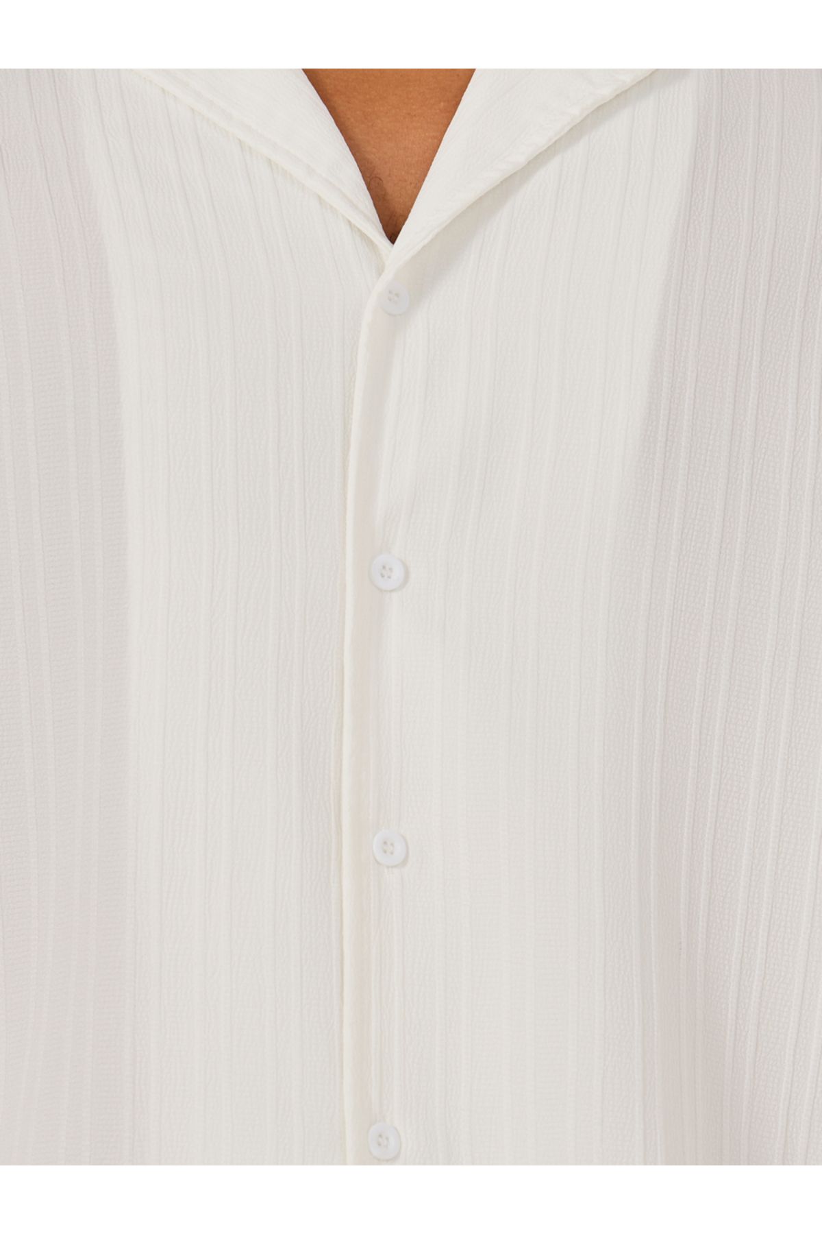 Take Two By Styli-Textured Camp Collar Shirt and Pants Co-Ords 4