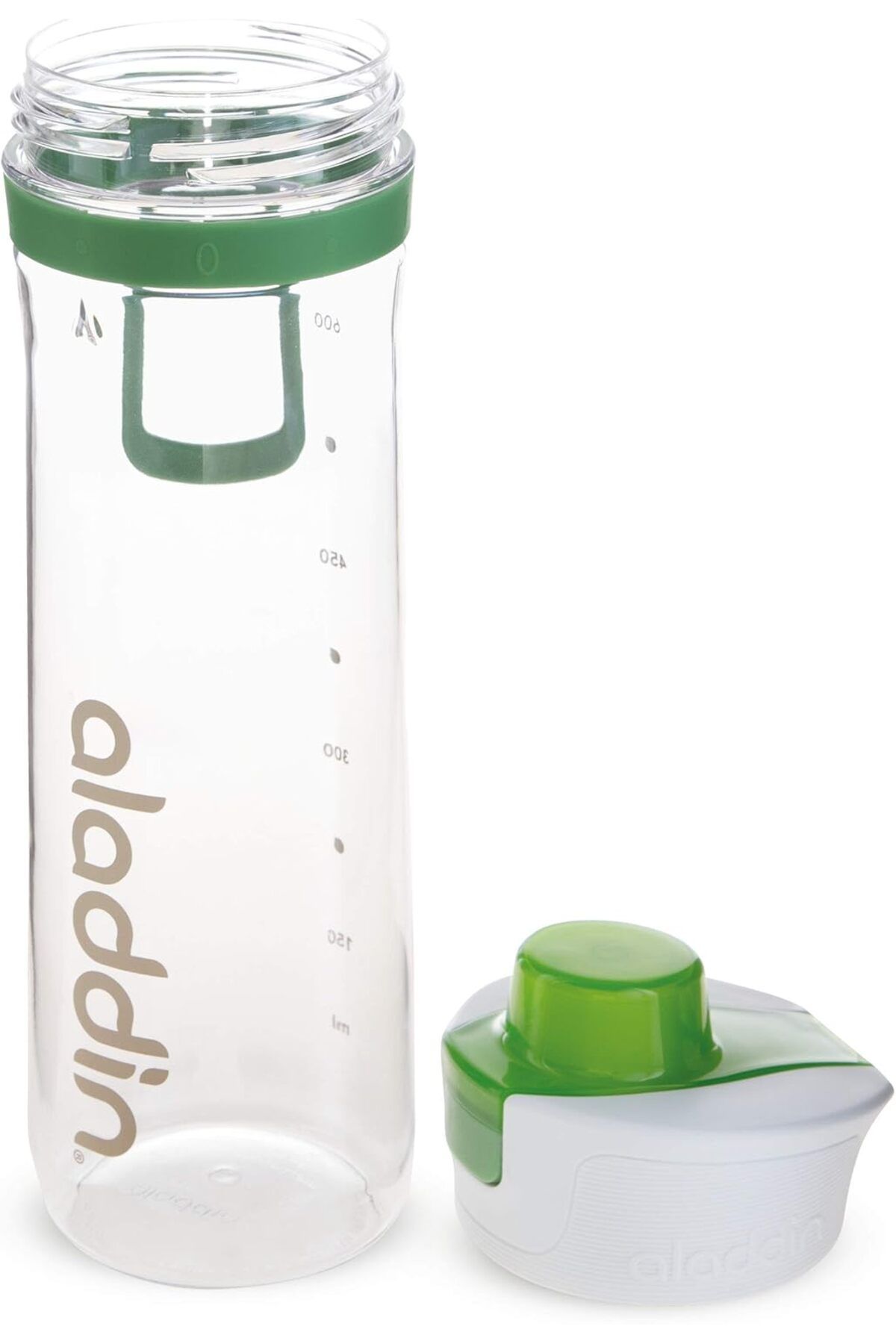 Generic-Aladdin Active Hydration Tracker Water Bottle 0.8L Green – One-Hand Push Button Leakproof Lid | Ref 4