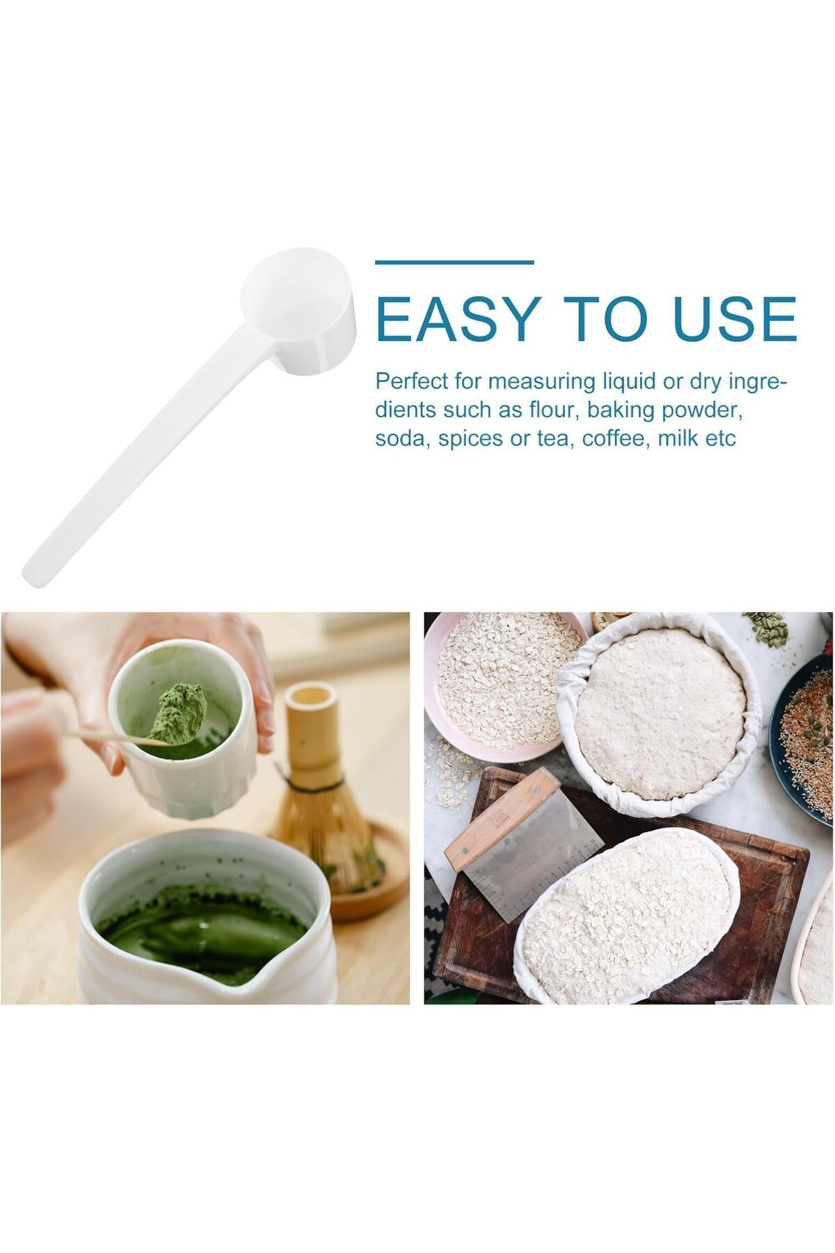 Generic-6 Pcs Measuring Spoons, 5 Gram Spoons with Scale 2 g, 3 g, 4 g, Tiny Scoop for Measuring Seasoning 3