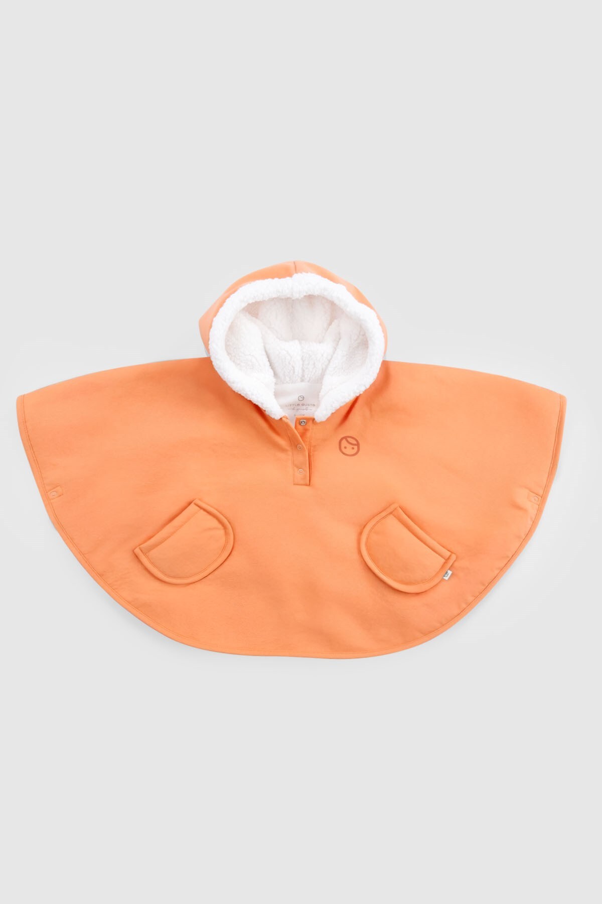 Little Gusto Sıvı Geçirmez Wellsoft Panço Turuncu Yağmurluk fotoğrafı 2 (önizleme)