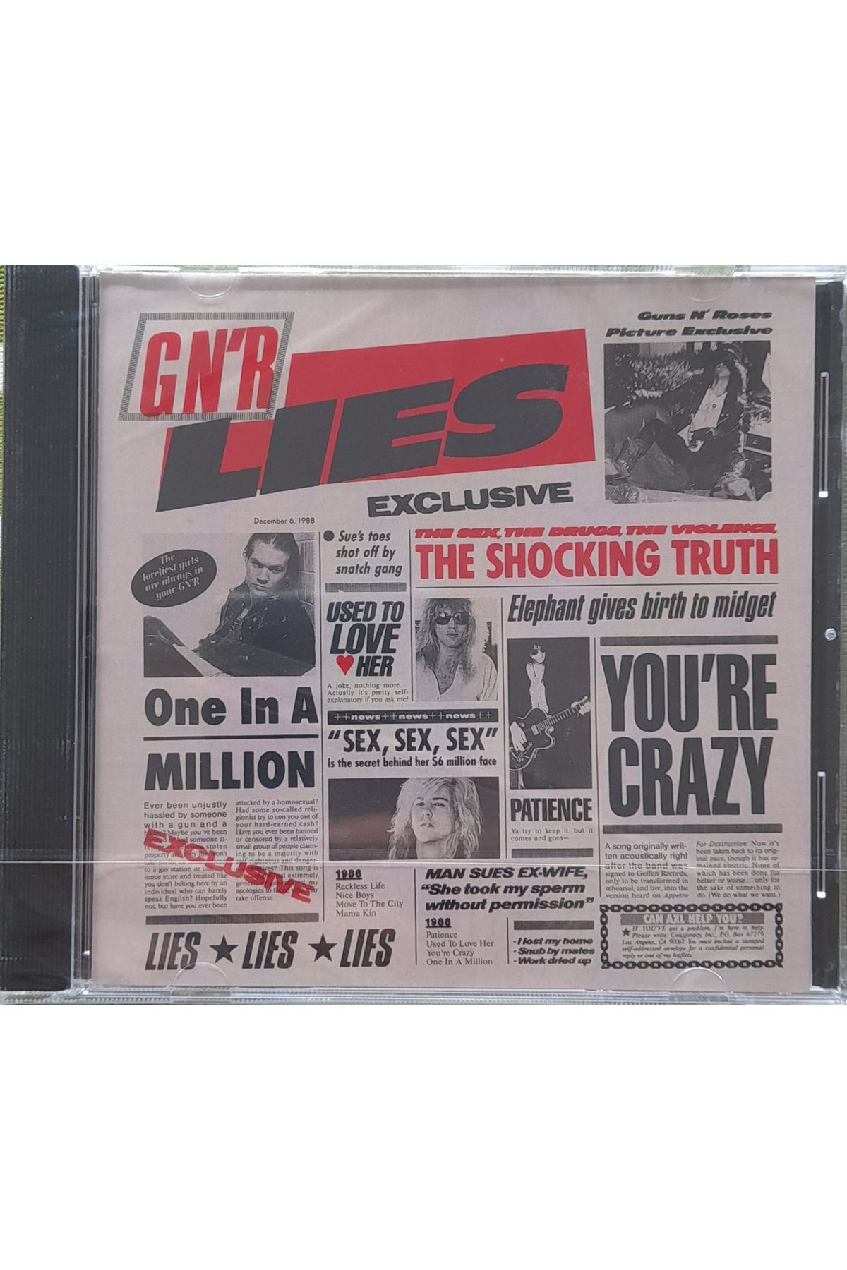 Eskişehir Plak CD GUNS N’ROSES – g n’ r lies