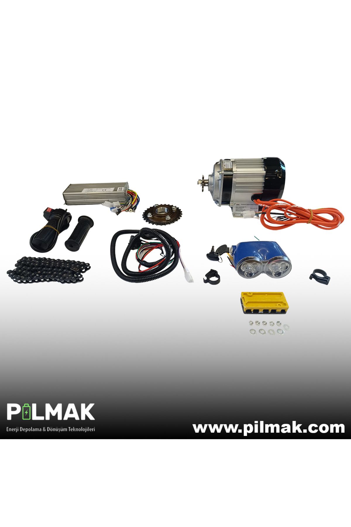 Pilmak 36V-48V-60V 800W DC Motor Seti