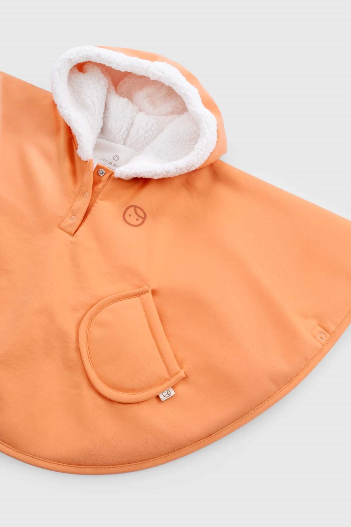 Little Gusto Sıvı Geçirmez Wellsoft Panço Turuncu Yağmurluk fotoğrafı 4 (önizleme)