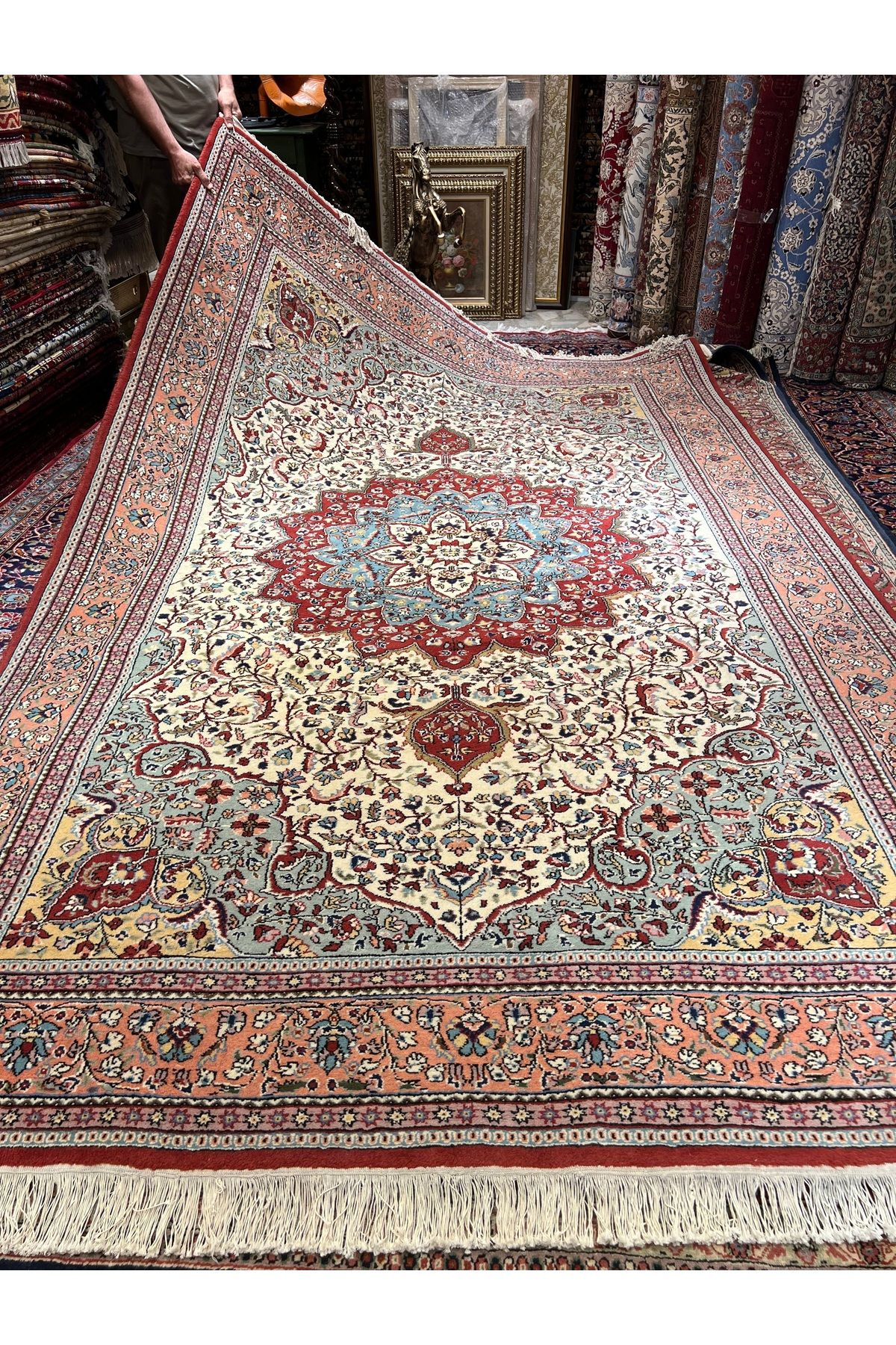 RD RAMAZAN DAĞ EL HALI SANATI El Dokuma Ladik Konya Kaplan Halısıdır Birinci Sınıf Kalite Ebat 316x204