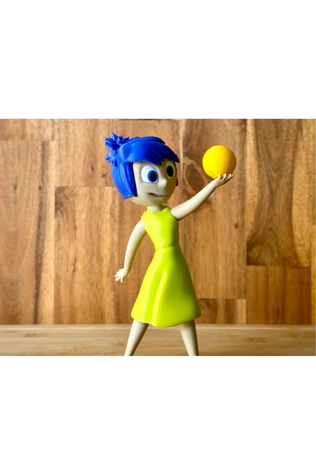 Modellio3D Tersyüz Joy Figürü (Inside Out Neşe Karakteri) | Orijinal Koleksiyonluk Oyuncak - Masaüstü Figür