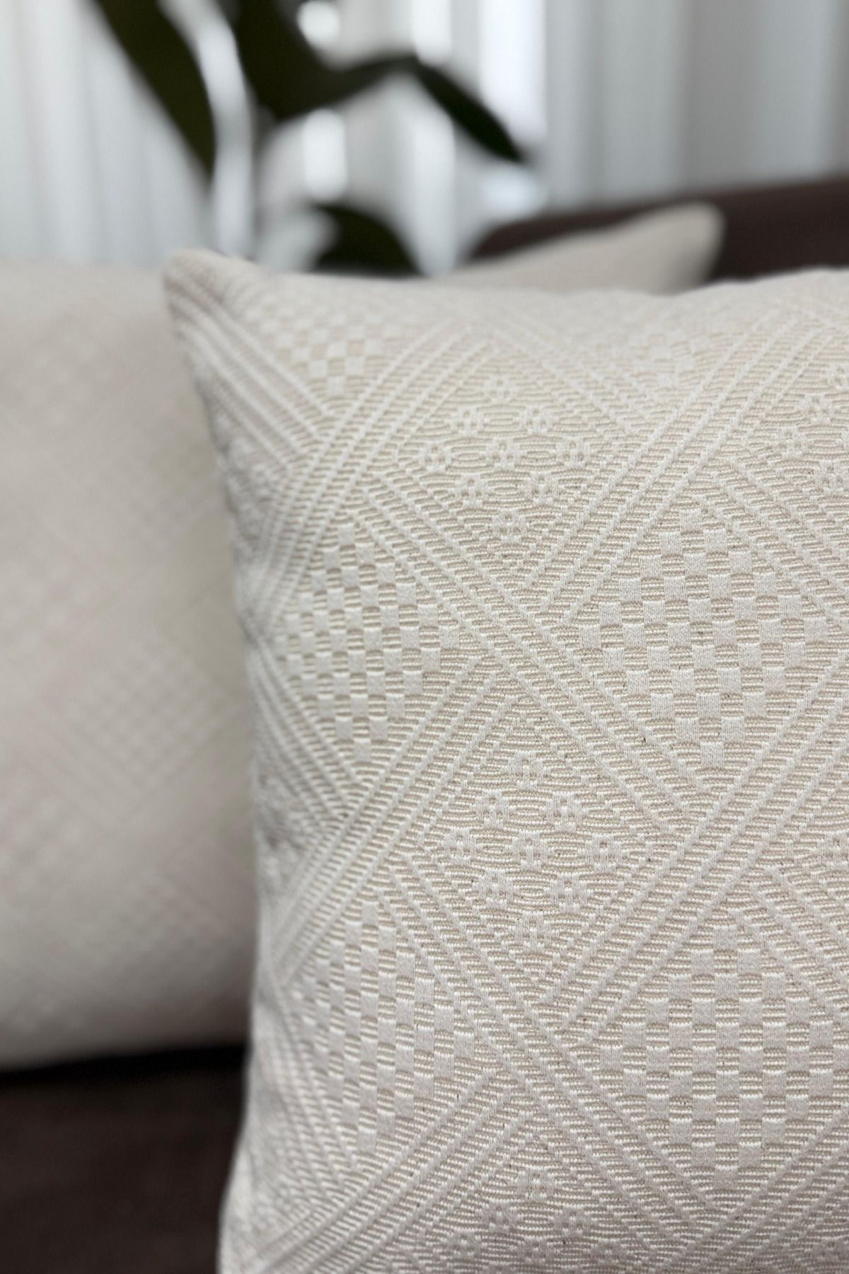 KAMİZ Pamuklu Boho Desen 2'li Kırlent Kılıfı