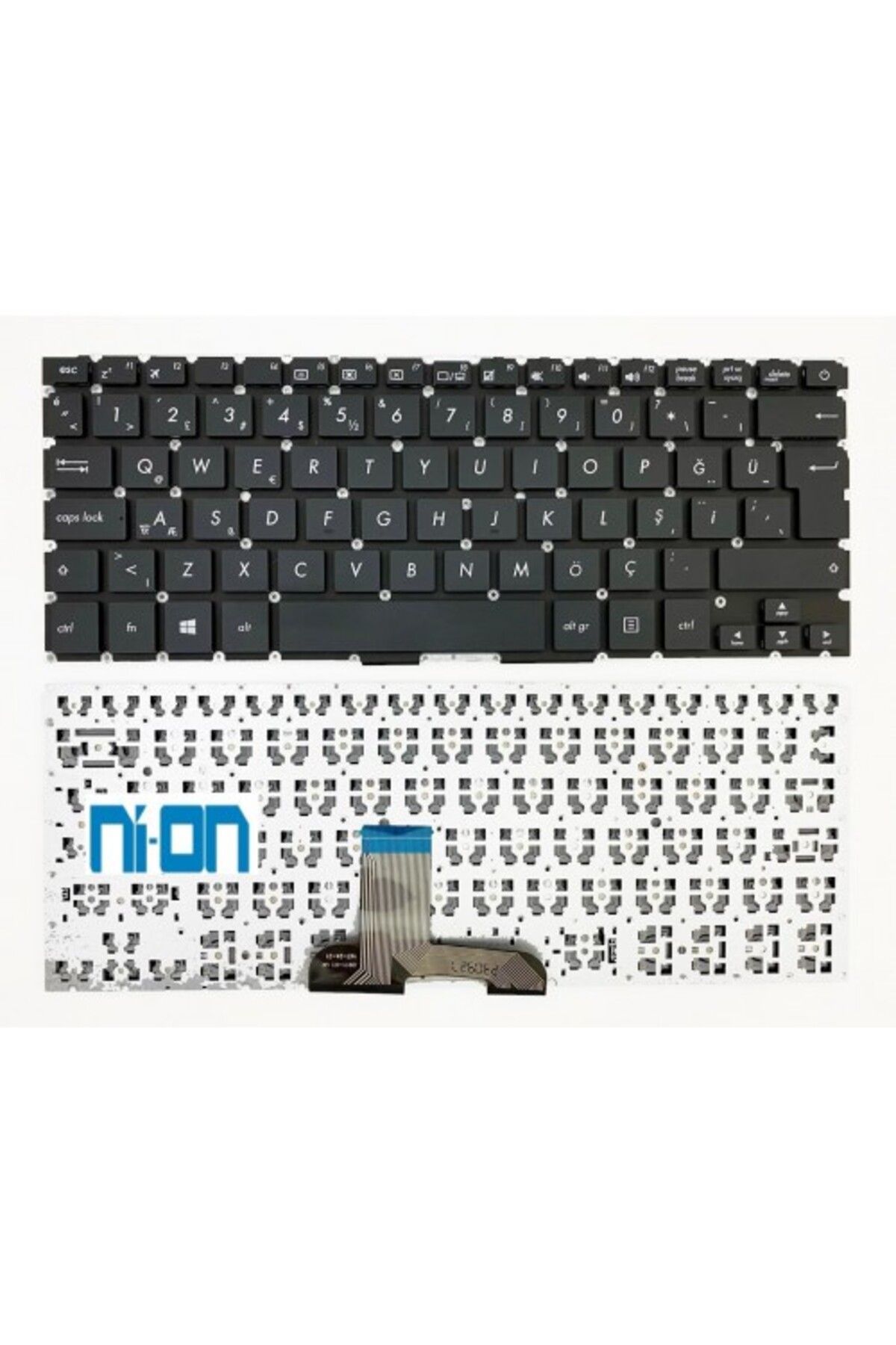 NION Asus UX310U UX310A UX310UA UX310UAK uyumlu Notebook Klavye (Siyah TR)