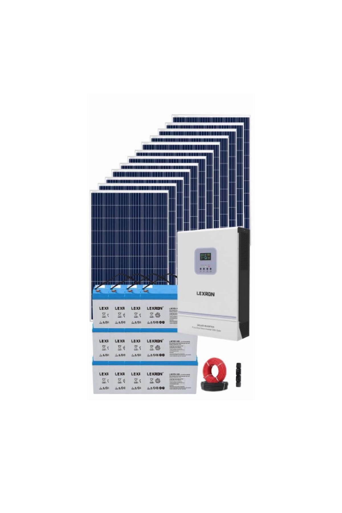 Fabri Solar Güneş Enerjisi Bağevi Hazır Solar Paket - 6.2Kw Mppt Akıllı İnverter + 12X 295W Polykristal Güneş Pa
