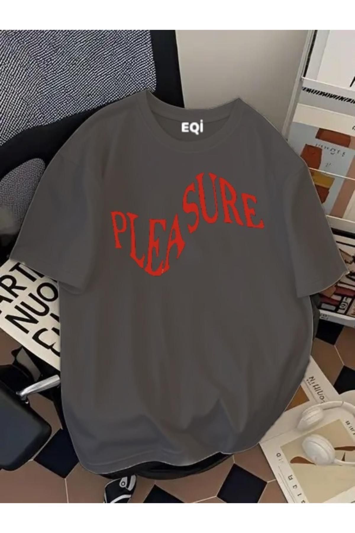 EQİ Pleasure Baskılı Oversize T-Shirt