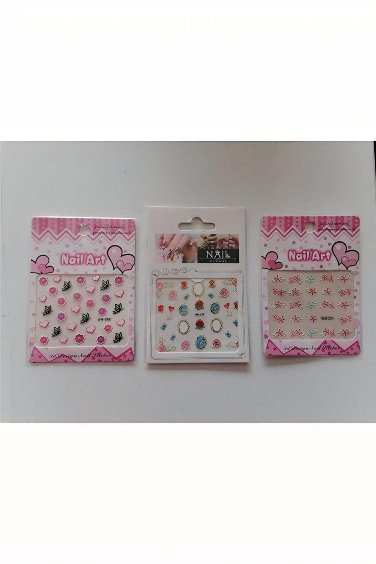 playzone Tırnak Süsleme Sticker 3 Kartela Birden Model 4