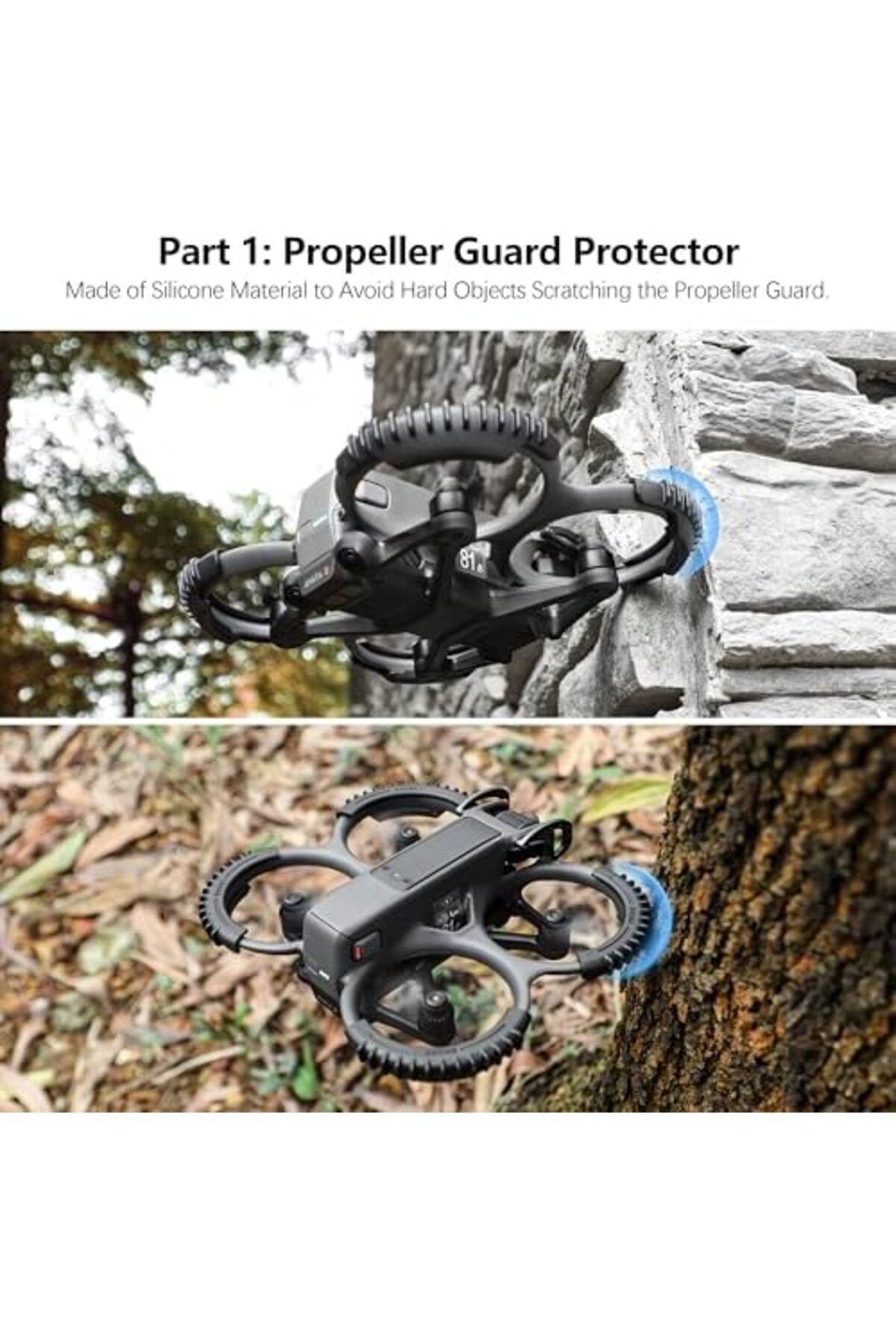 Cesiro-FPVtosky 3-in-1 Protective Accessories for DJI Avata 2, Avatar 2 Propeller Protector + Slow Protector 3