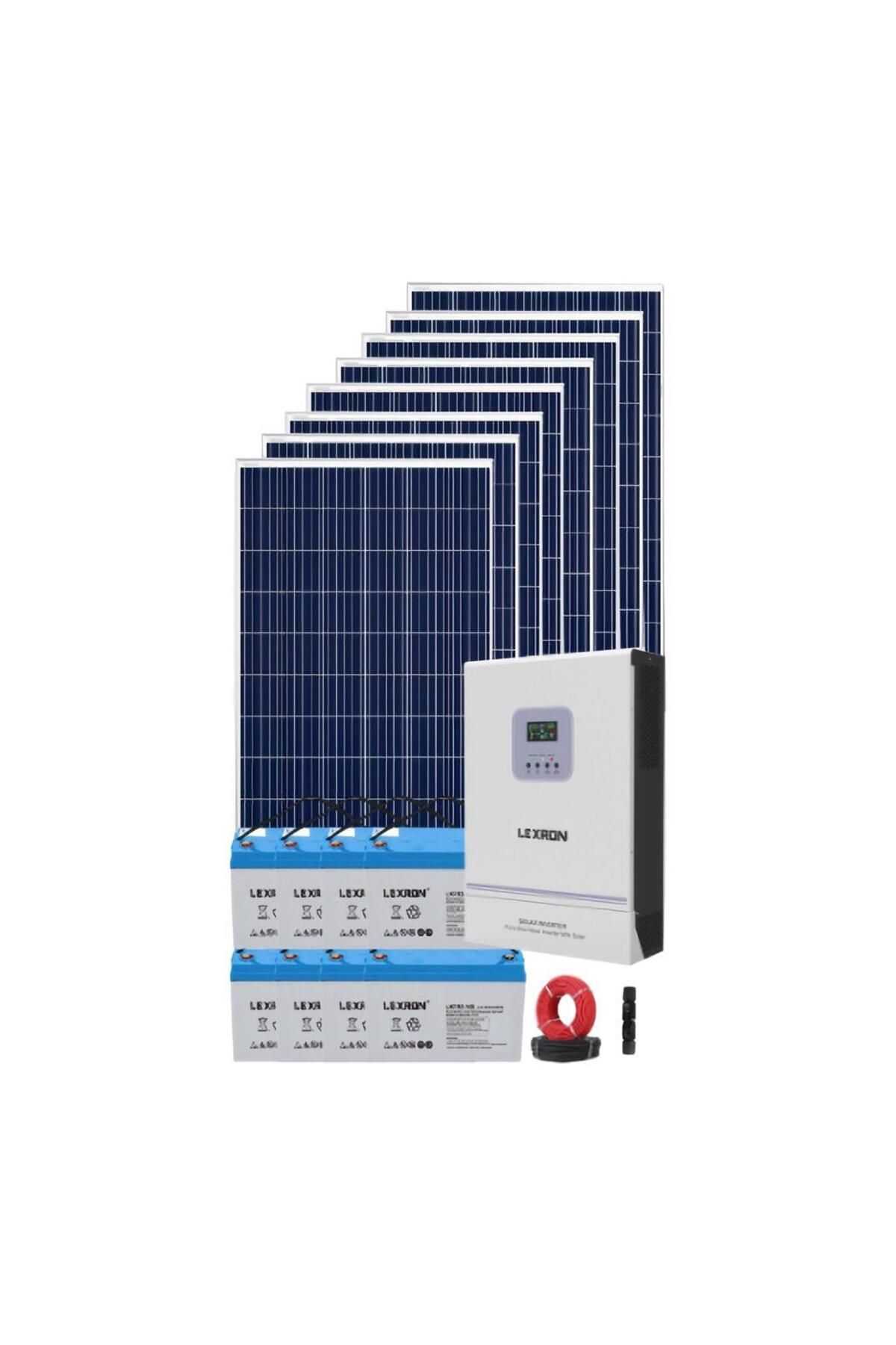 Fabri Solar Güneş Enerjisi Bağevi Hazır Solar Paket - 6.2Kw Mppt Akıllı İnverter + 8X 295W Polykristal Güneş Pa