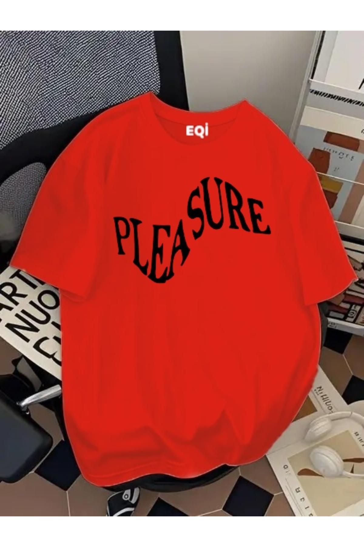 EQİ Pleasure Baskılı Oversize T-Shirt