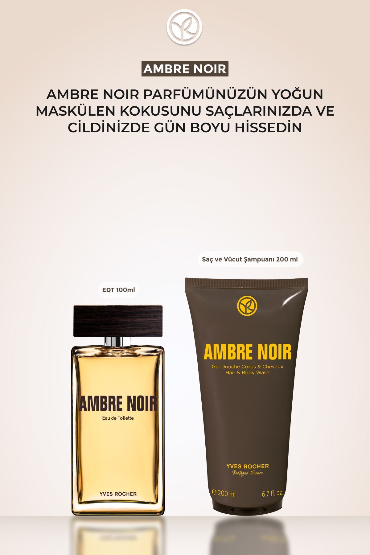 Yves Rocher-Ambre Noir Men's Edt-100 ml 4