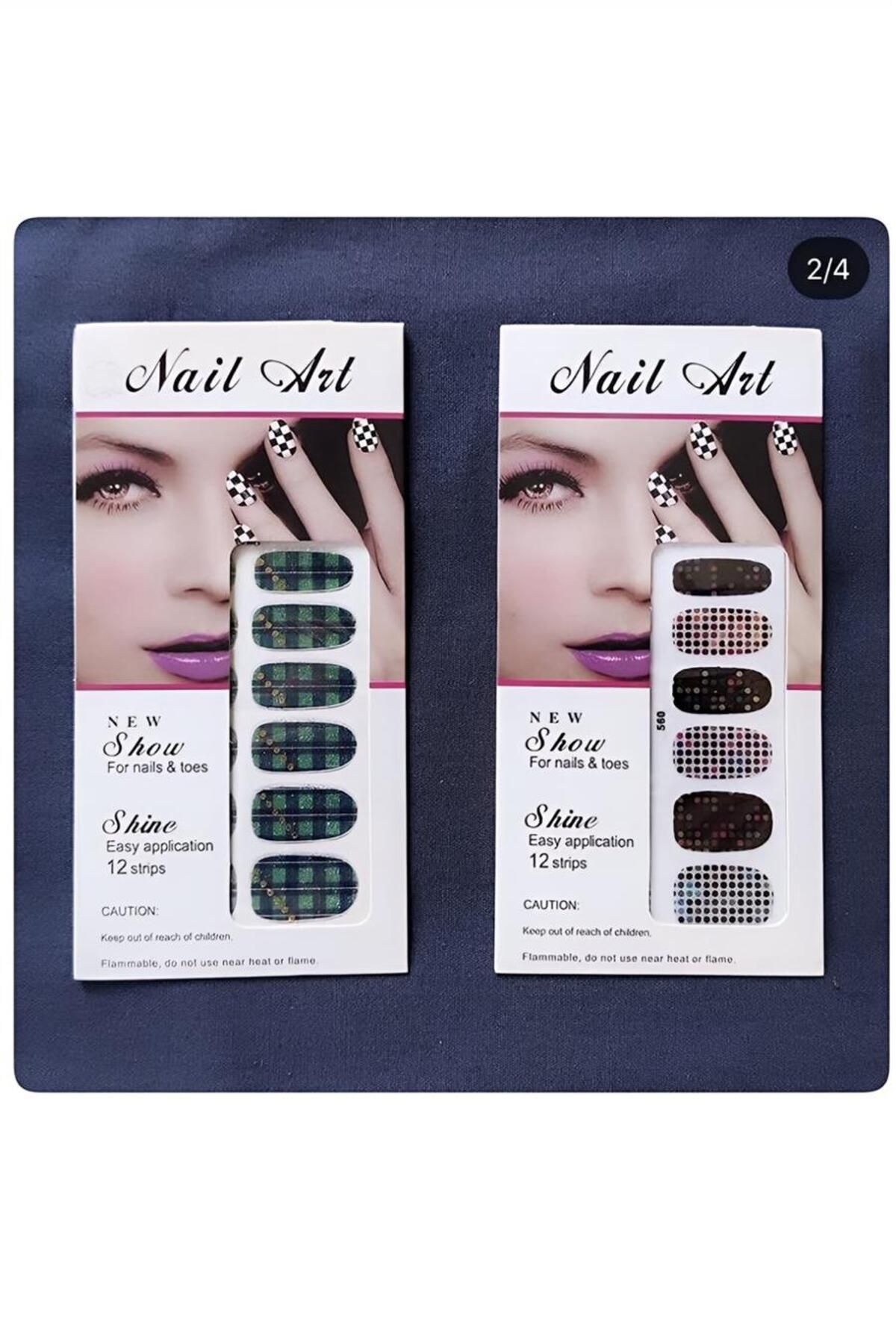 supertrend Süpertrend Nail Art Tırnak Süsleme Ekose Tırnak dövmesi