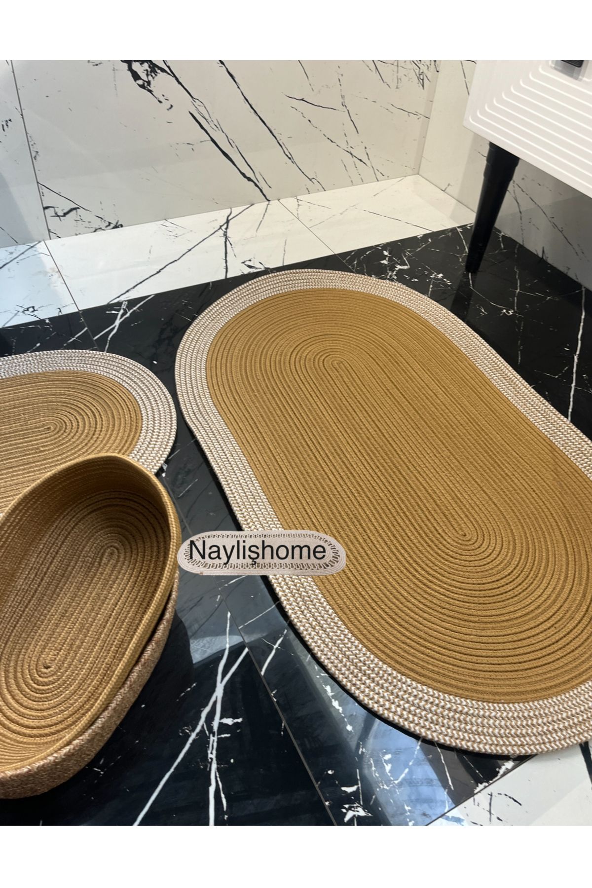 naylişhome 70*120-40*60-2 sepetli banyo takım. hediyelik çeyizlik jüt hasır bohem modern