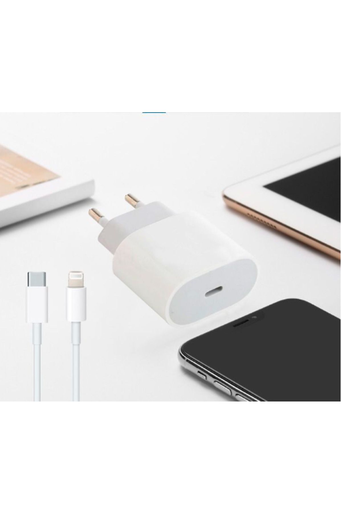 BOEM-Încărcător rapid de 20W și cablu de date USB-C Lightning cu încărcare rapidă de 1 m, compatibil cu Apple iPhone 1