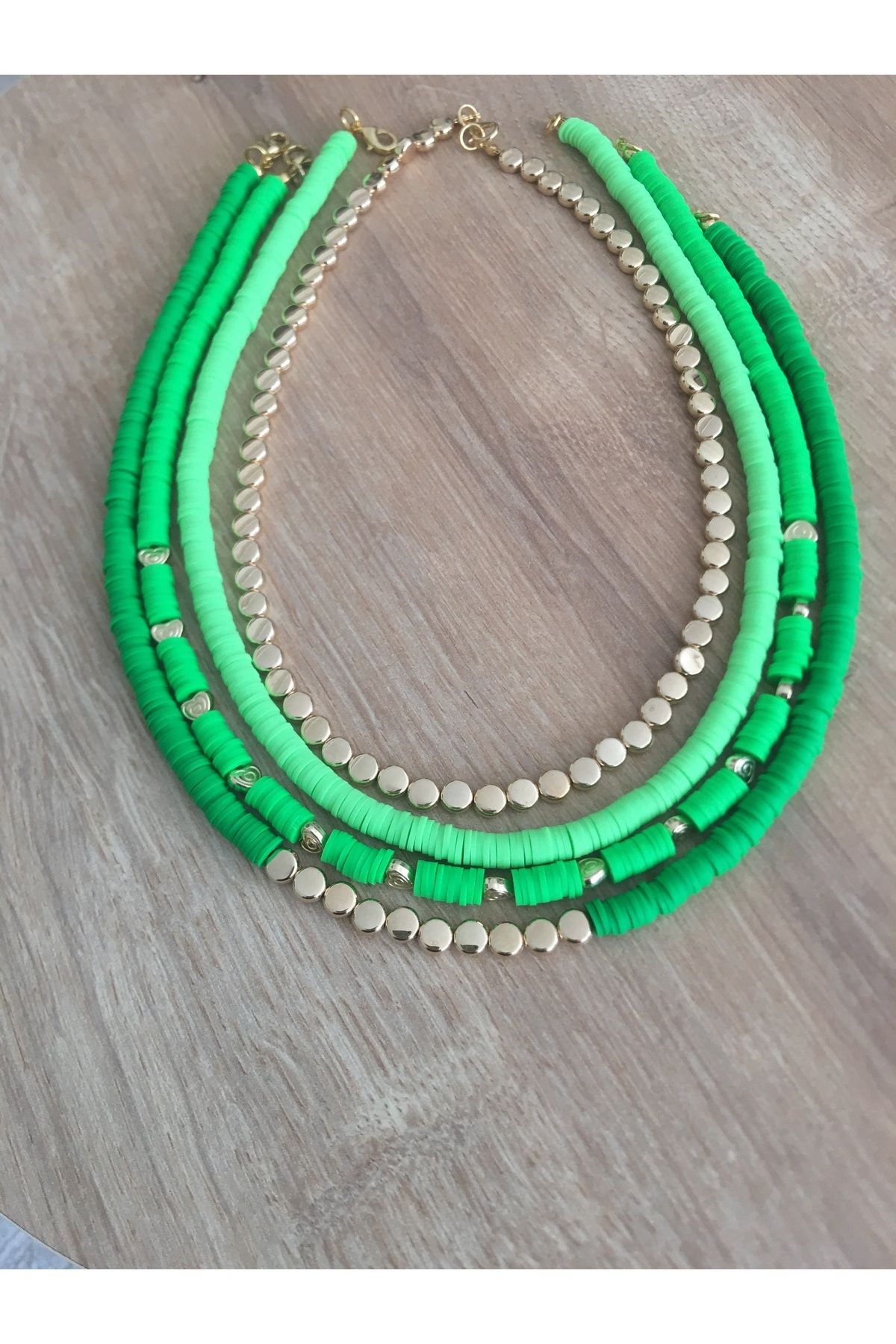 Butik Fimo boncuk ve boncuk kolye