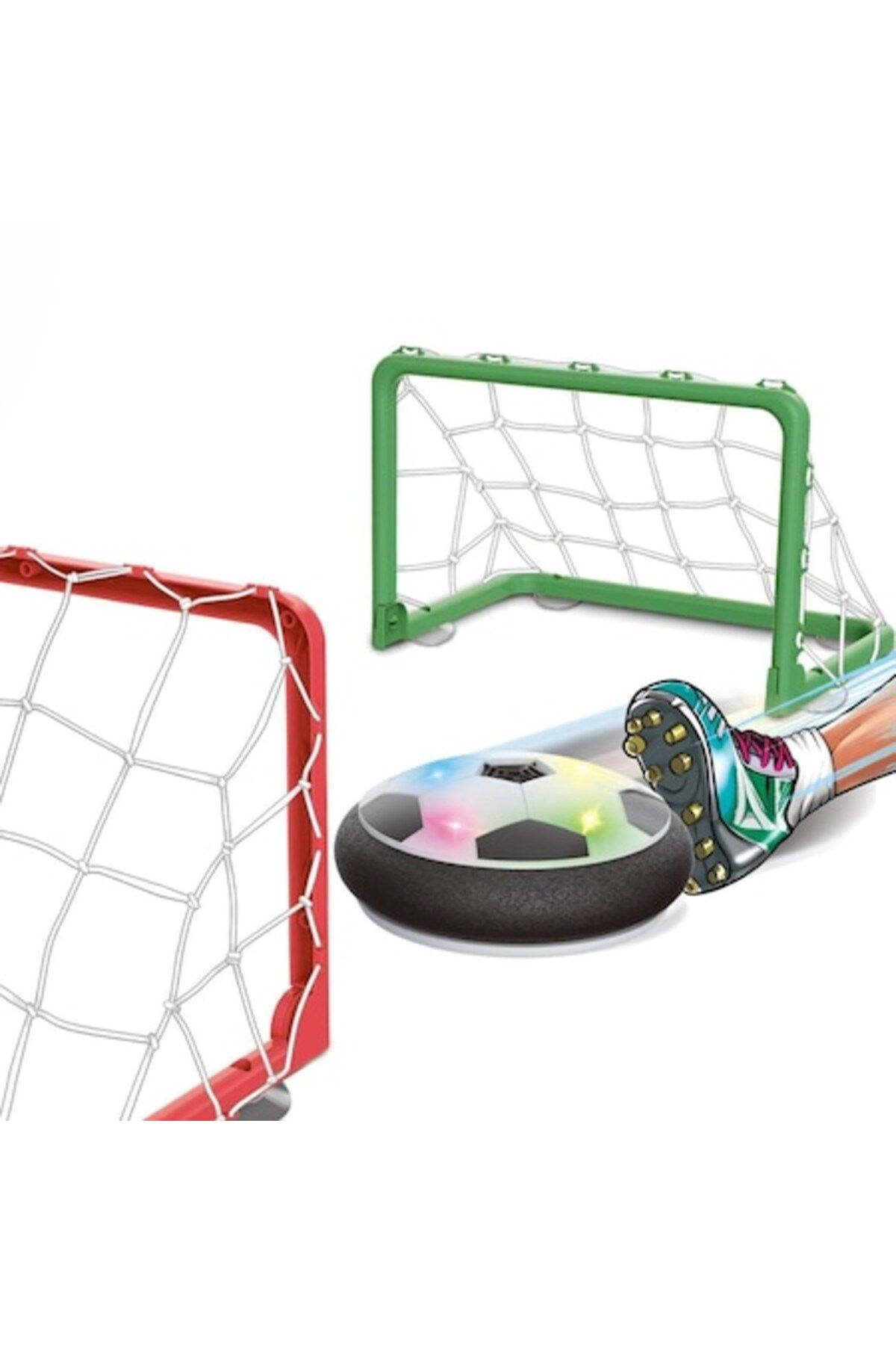 SyaMAG-Football Game Set, Air Hover, Hovering Ball, With Gates, Multicolor, Operates with 4 AA Batteries, 3+ A 1