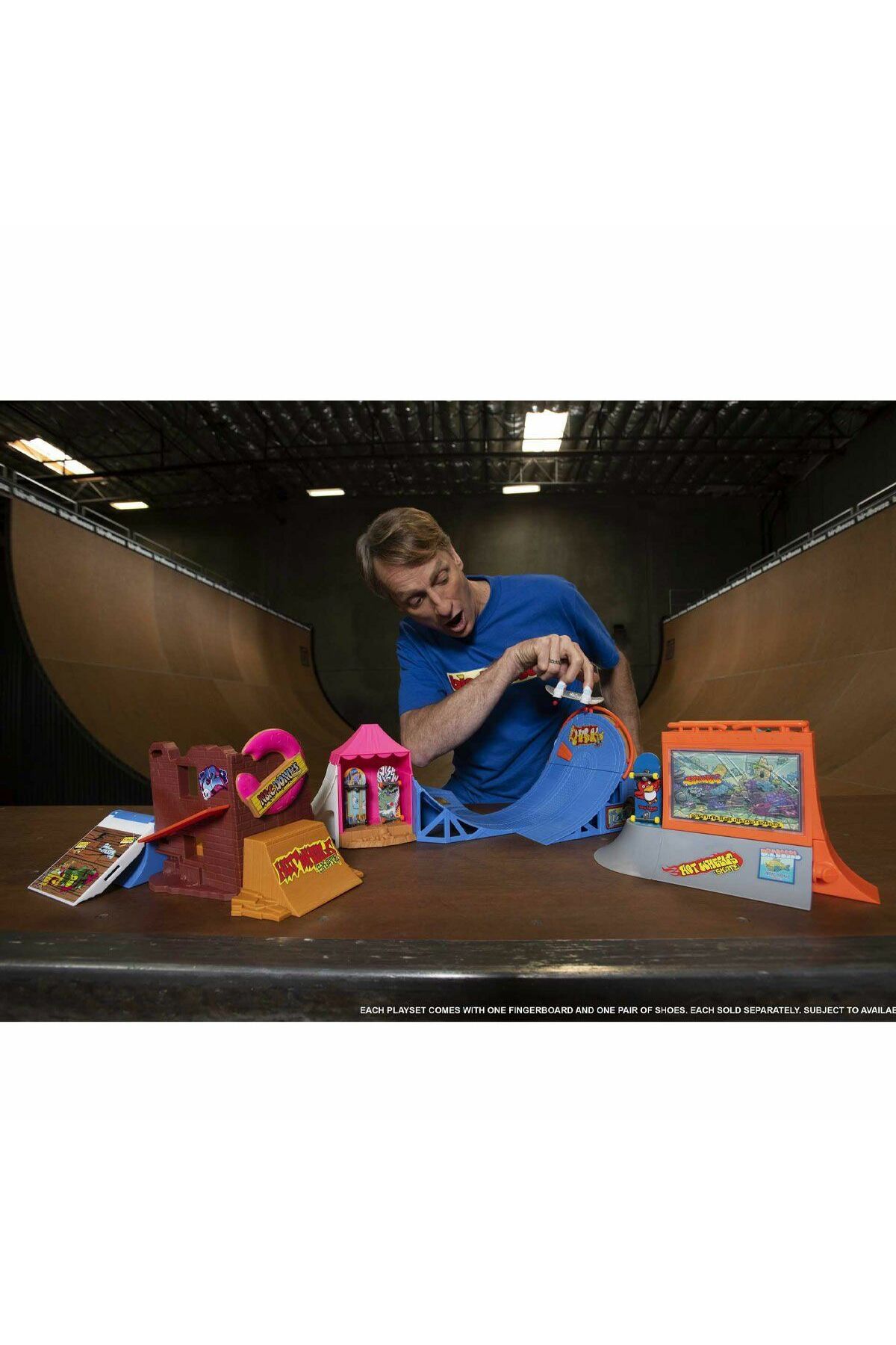 HOT WHEELS HGT91 Skate Parmak Kaykay Macerasına Başlangıç Setleri fotoğrafı 4 (önizleme)