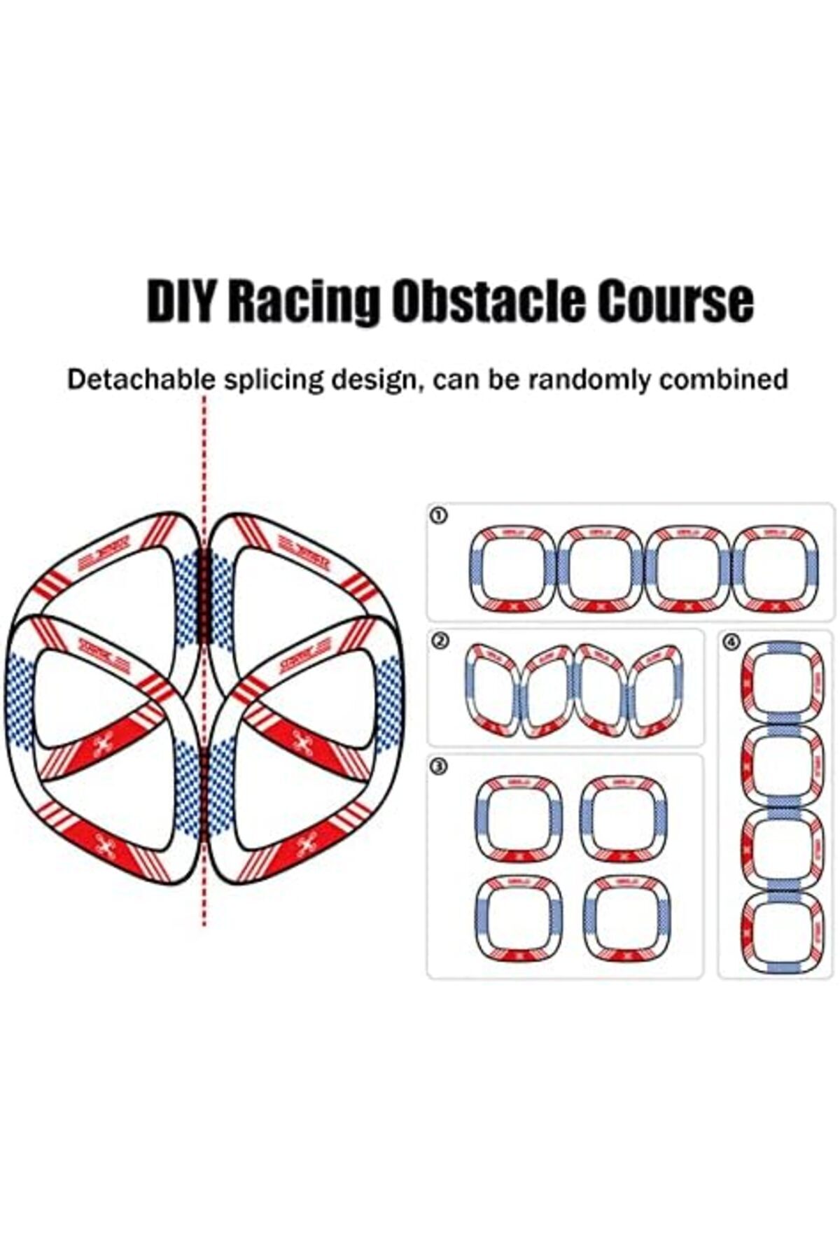 Cesiro-Drone Obstacle Course 5 Pieces, FPV Racing Goals, Compatible with DJI Avata 2/Avata Drone, 3