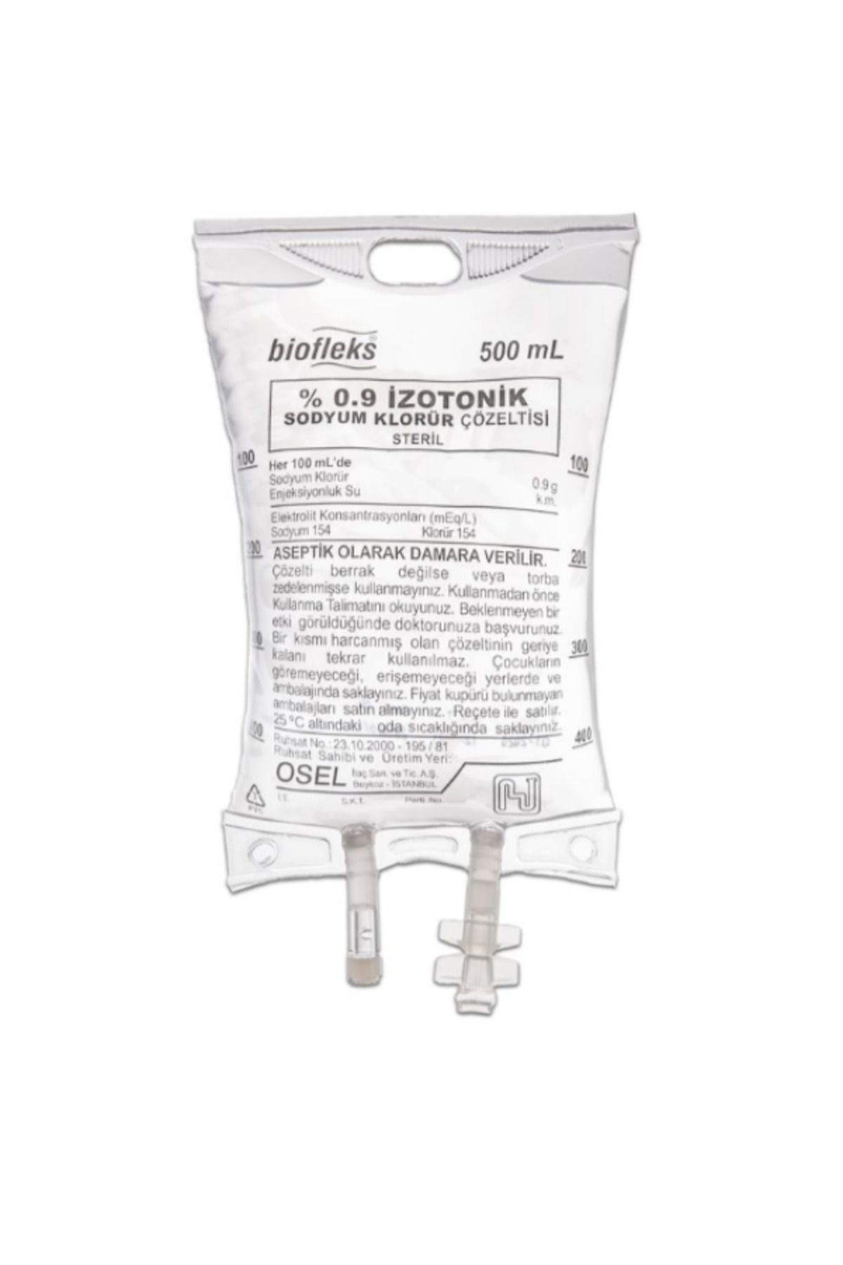 MEDAS LİFE Bioflex %0.9 İzotonik Serum Çözelti 500 ML